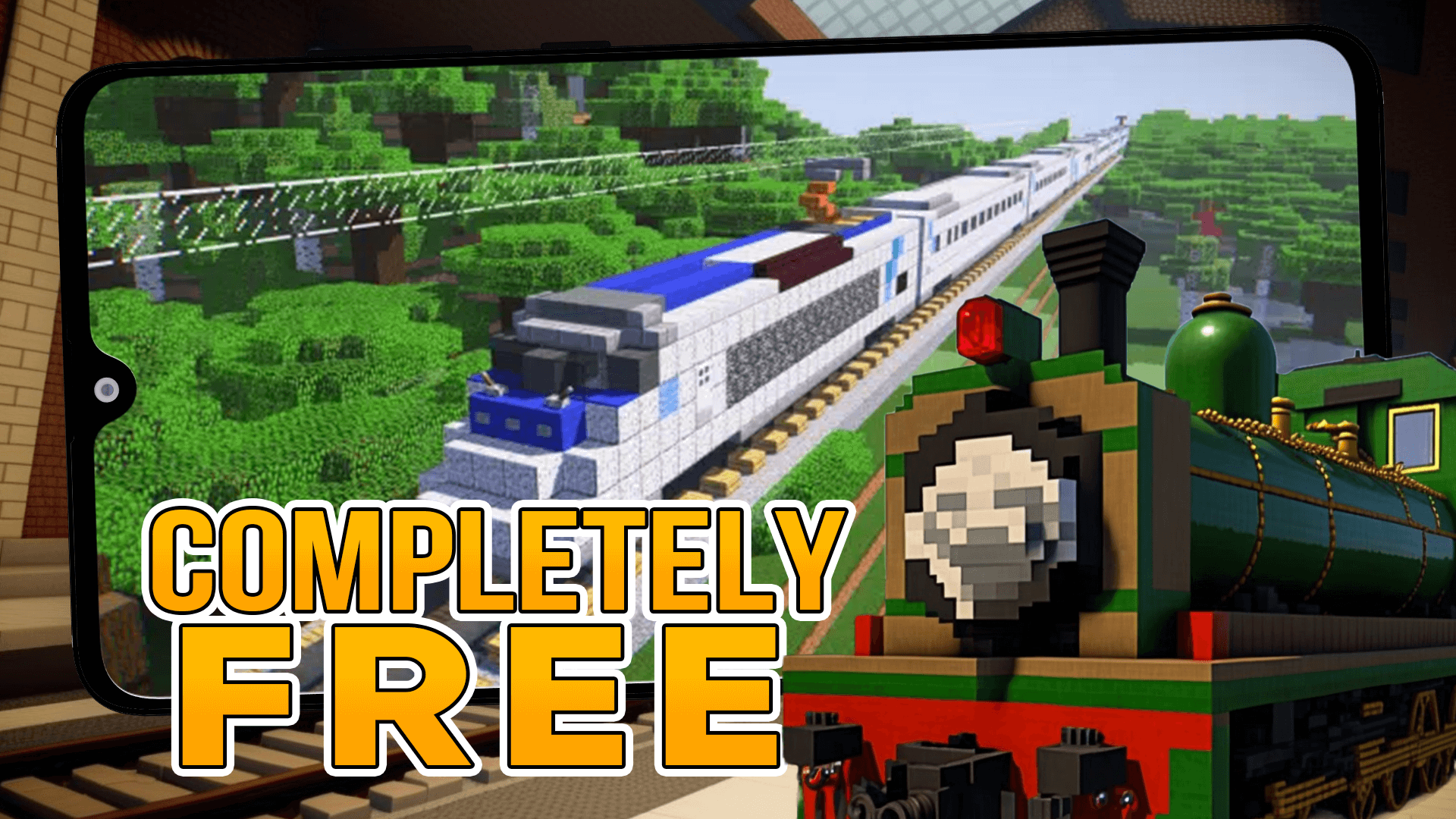 اسکرین شات 2 برنامه Train mod for Minecraft PE