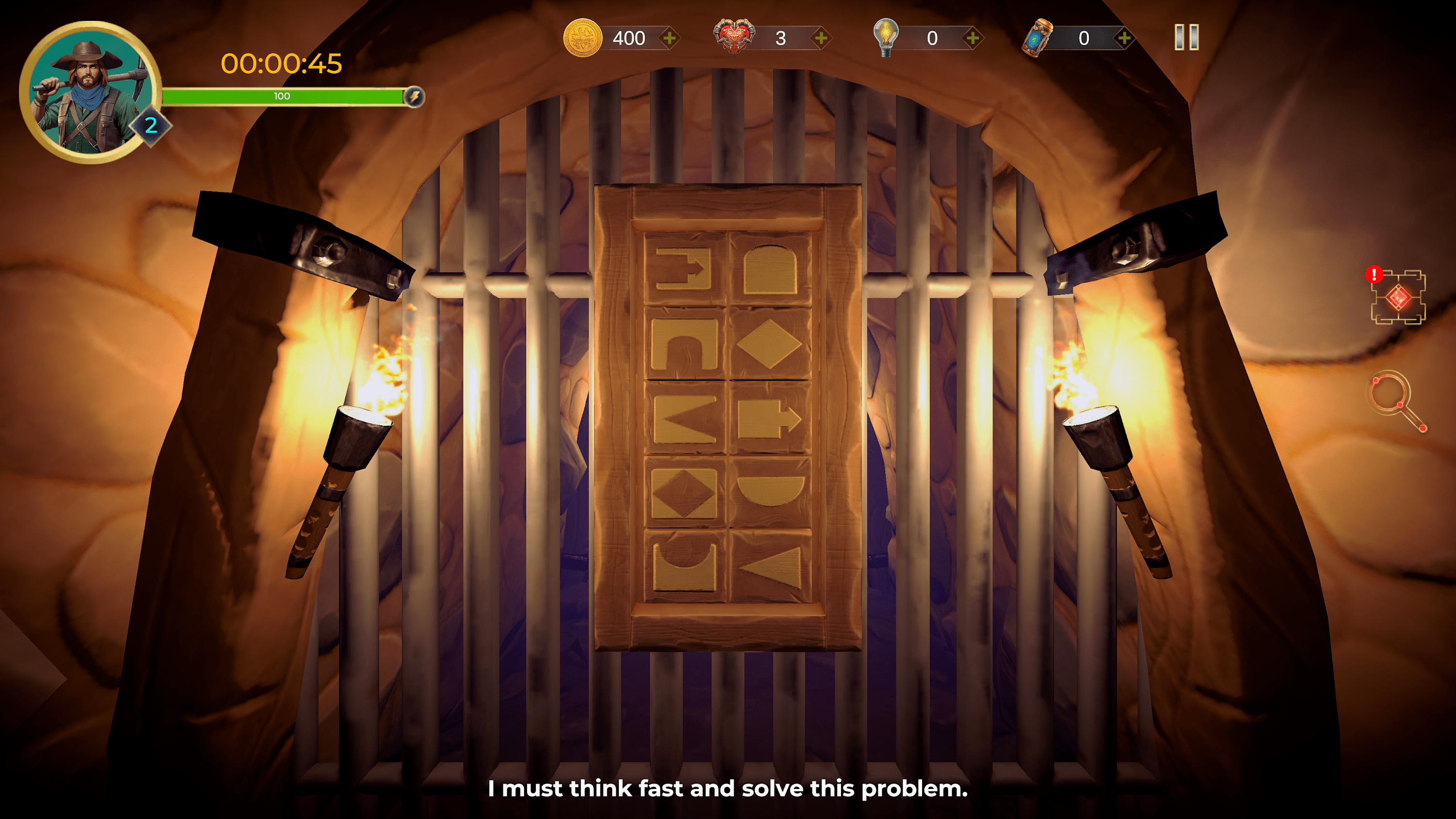 اسکرین شات 2 بازی Miner Escape: Puzzle Adventure