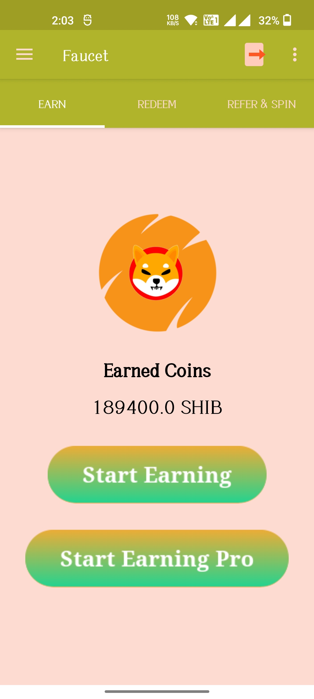اسکرین شات 1 برنامه Shiba Inu Miner | Cloud Mining