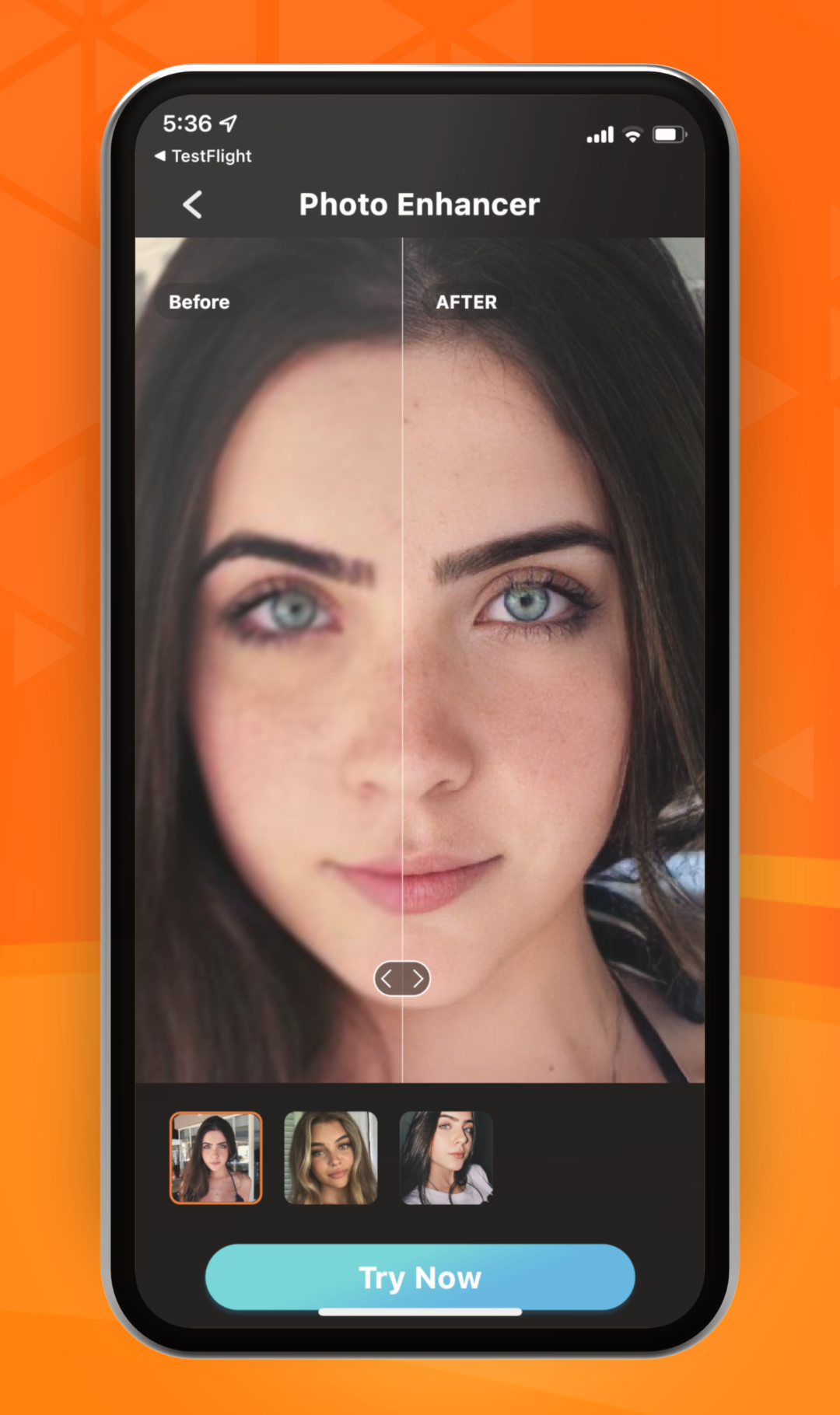 اسکرین شات 4 برنامه MintAI - Photo Enhancer