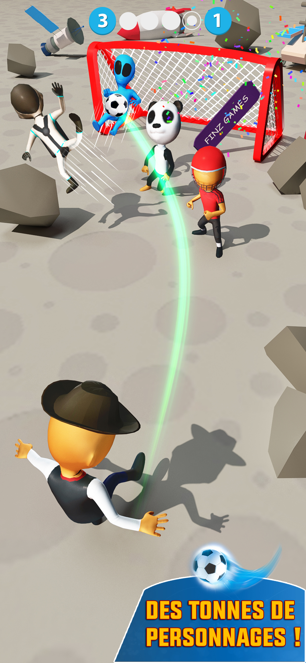 اسکرین شات 6 بازی Banana Kicks: Jeux de Football