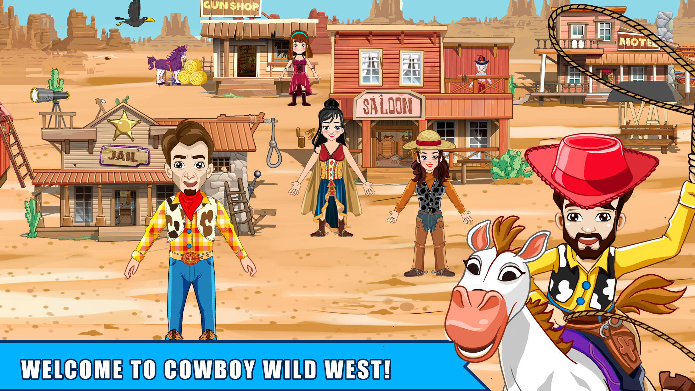 اسکرین شات 5 بازی Cowboy World: Wild West Games