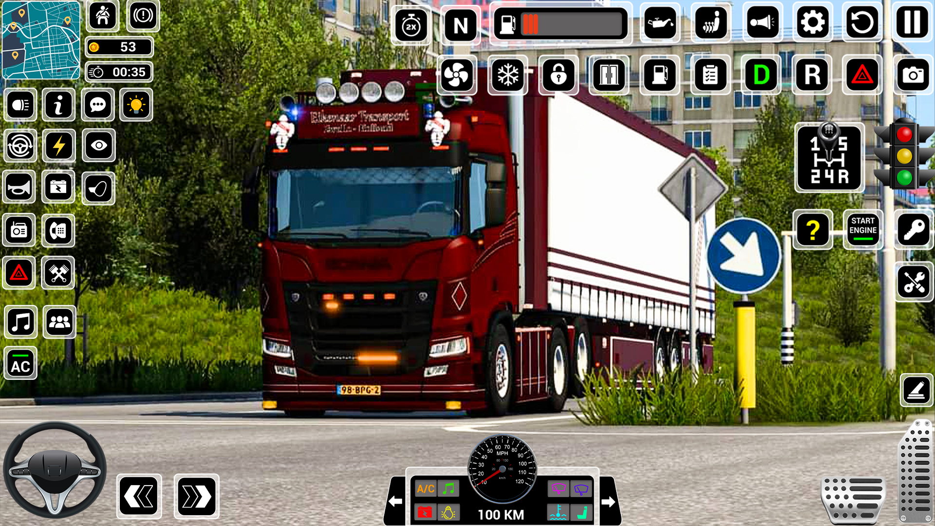اسکرین شات 5 بازی Euro Truck Driving Games 3D