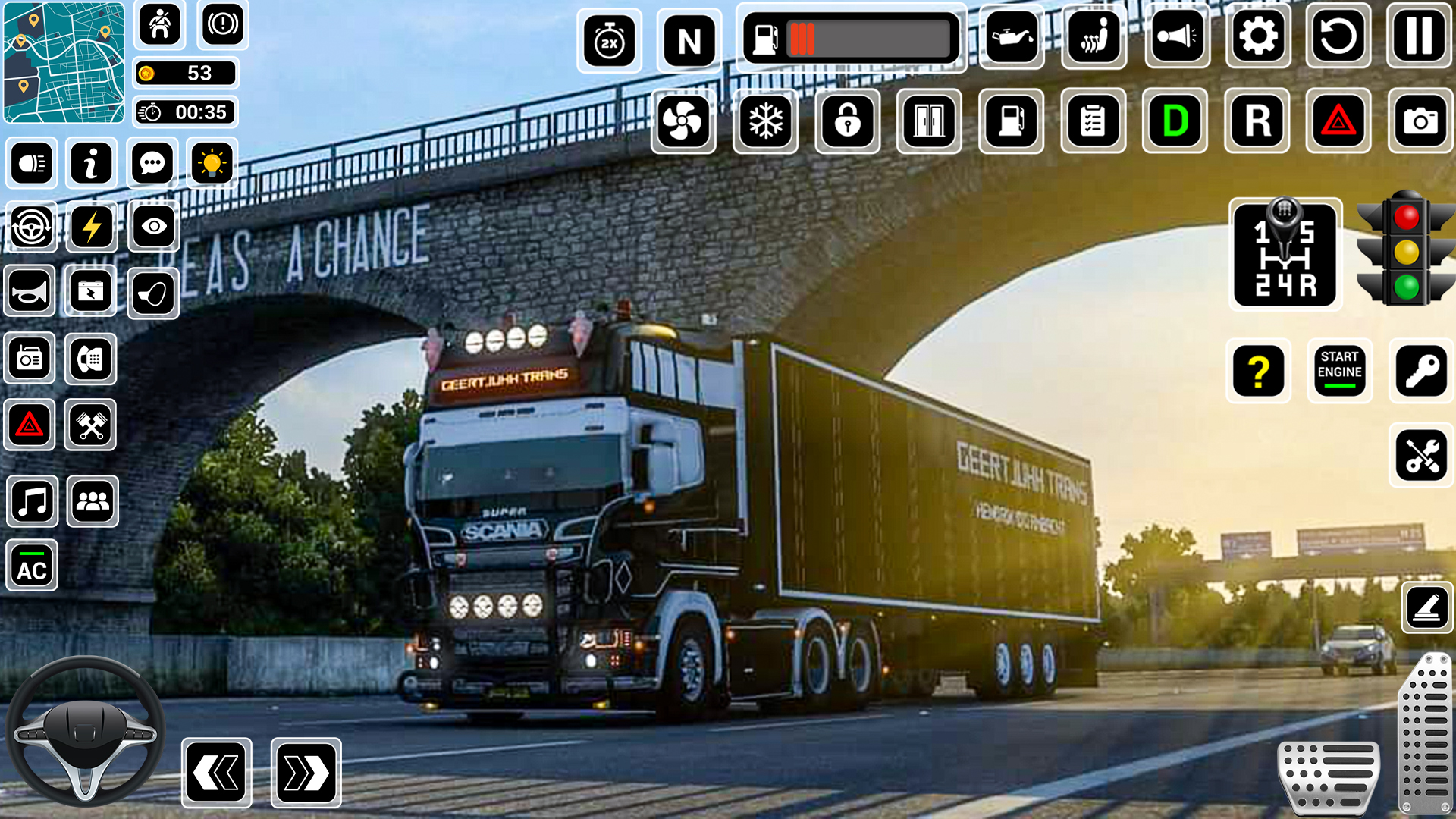 اسکرین شات 3 بازی Euro Truck Driving Games 3D