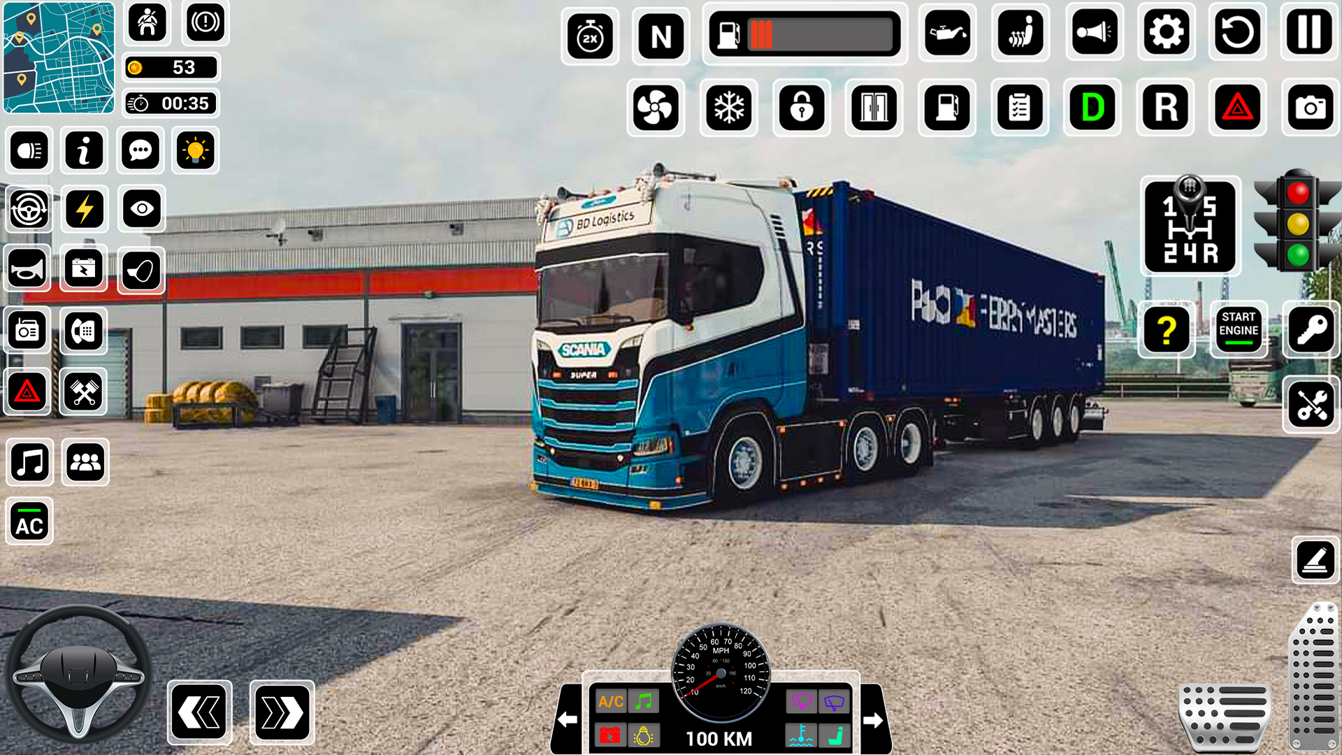 اسکرین شات 7 بازی Euro Truck Driving Games 3D