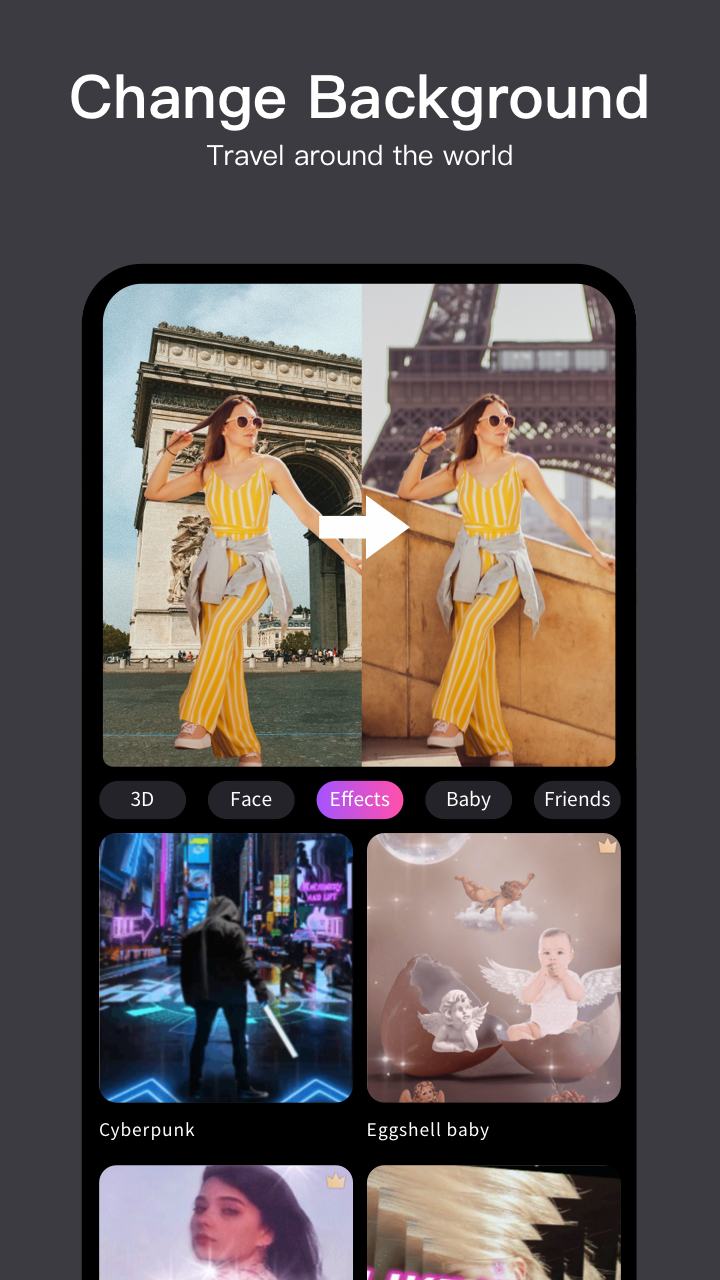اسکرین شات 5 برنامه Vakie: Video Maker with Effect