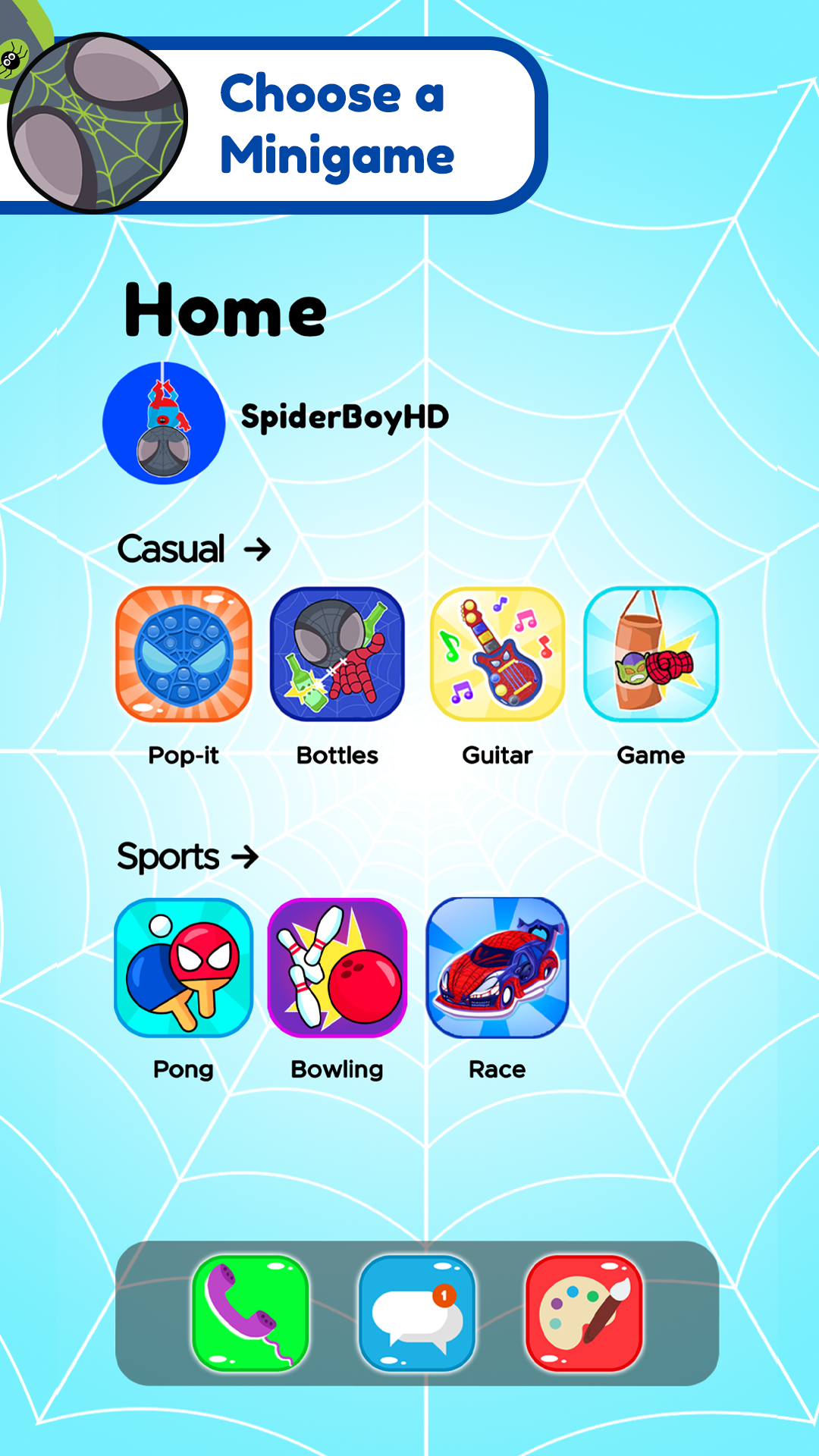 اسکرین شات 1 بازی Super Spider Hero Phone