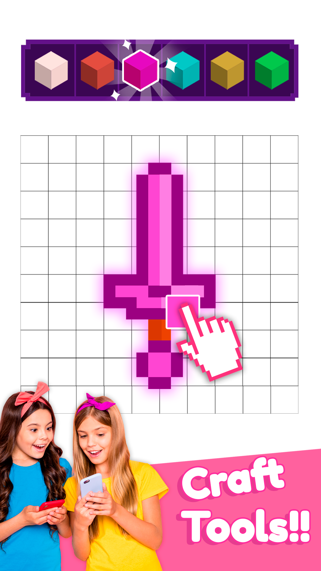 اسکرین شات 3 بازی Princess Craft: Girl Games