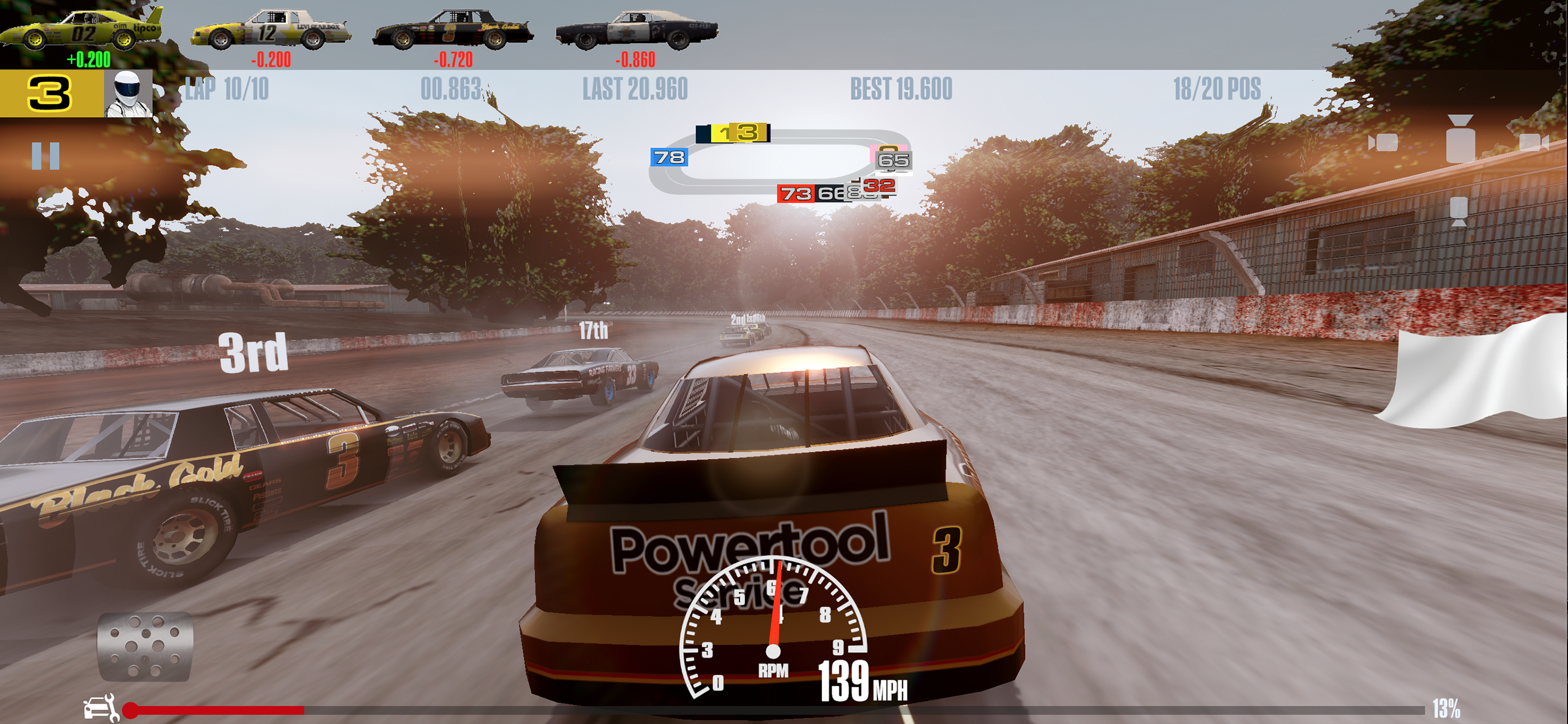 اسکرین شات 1 بازی Stock Car Racing