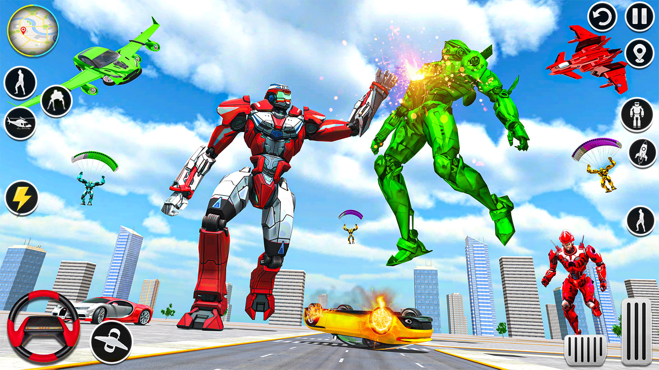 اسکرین شات 4 بازی Mech War Robot Transformation
