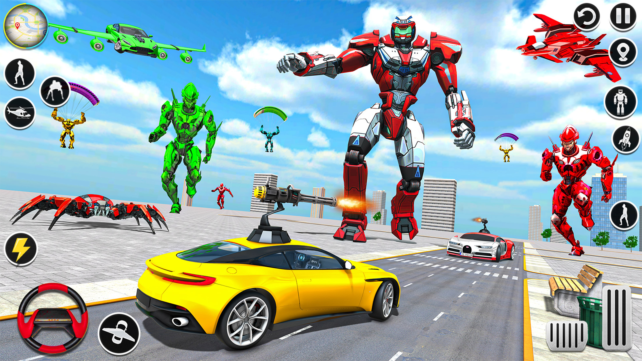 اسکرین شات 3 بازی Mech War Robot Transformation