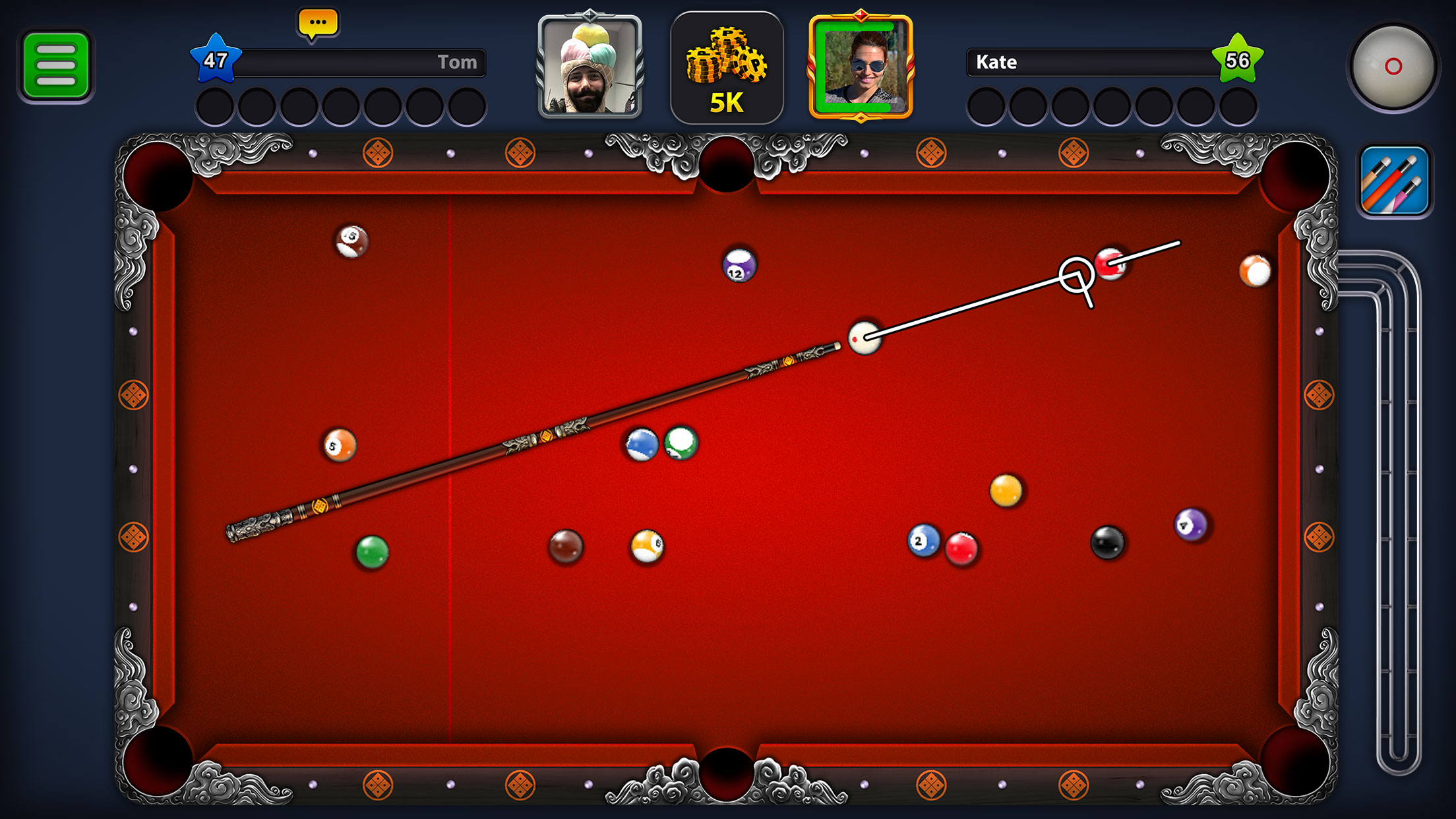 اسکرین شات 2 بازی 8 ball pool - بیلیارد انلاین