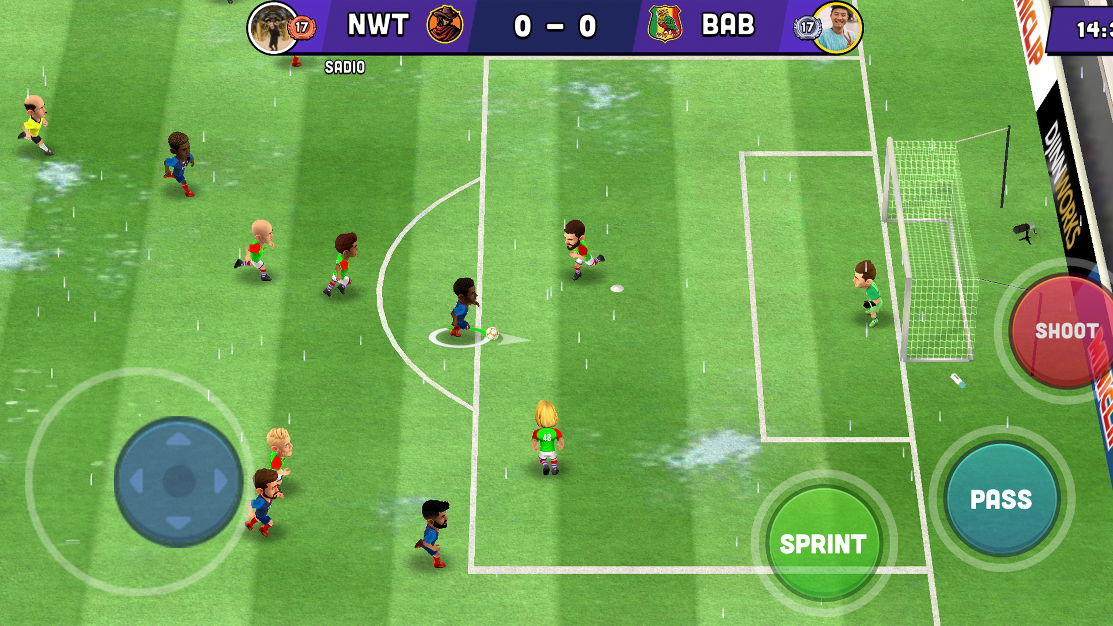 اسکرین شات 1 بازی Mini Football - Soccer Games