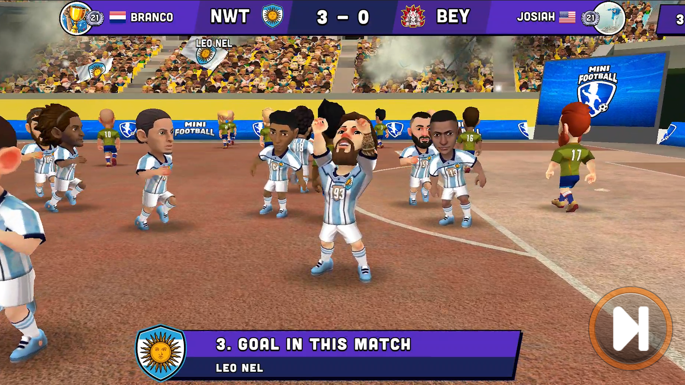 اسکرین شات 4 بازی Mini Football - Soccer games