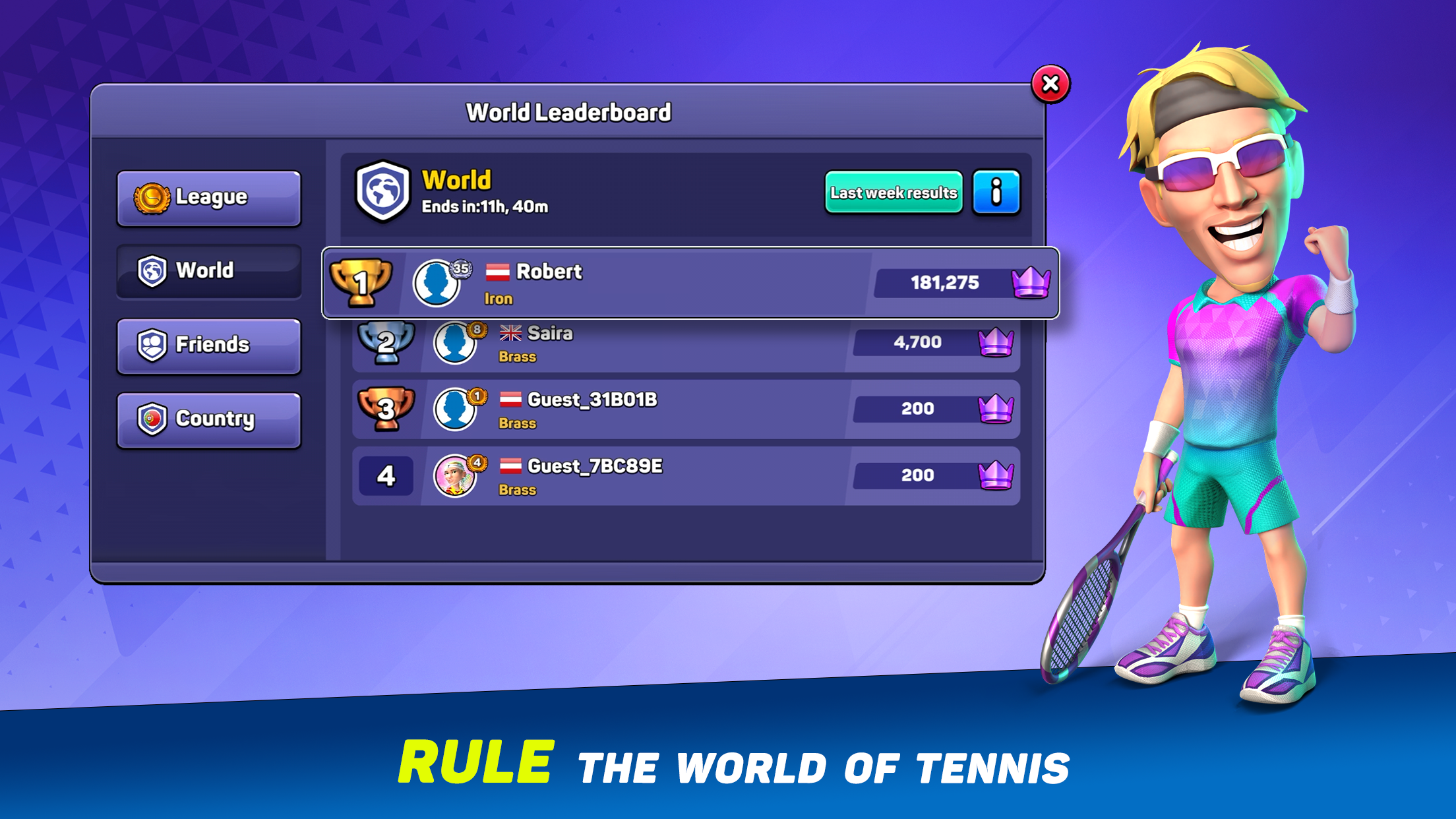 اسکرین شات 4 بازی Mini Tennis: Perfect Smash