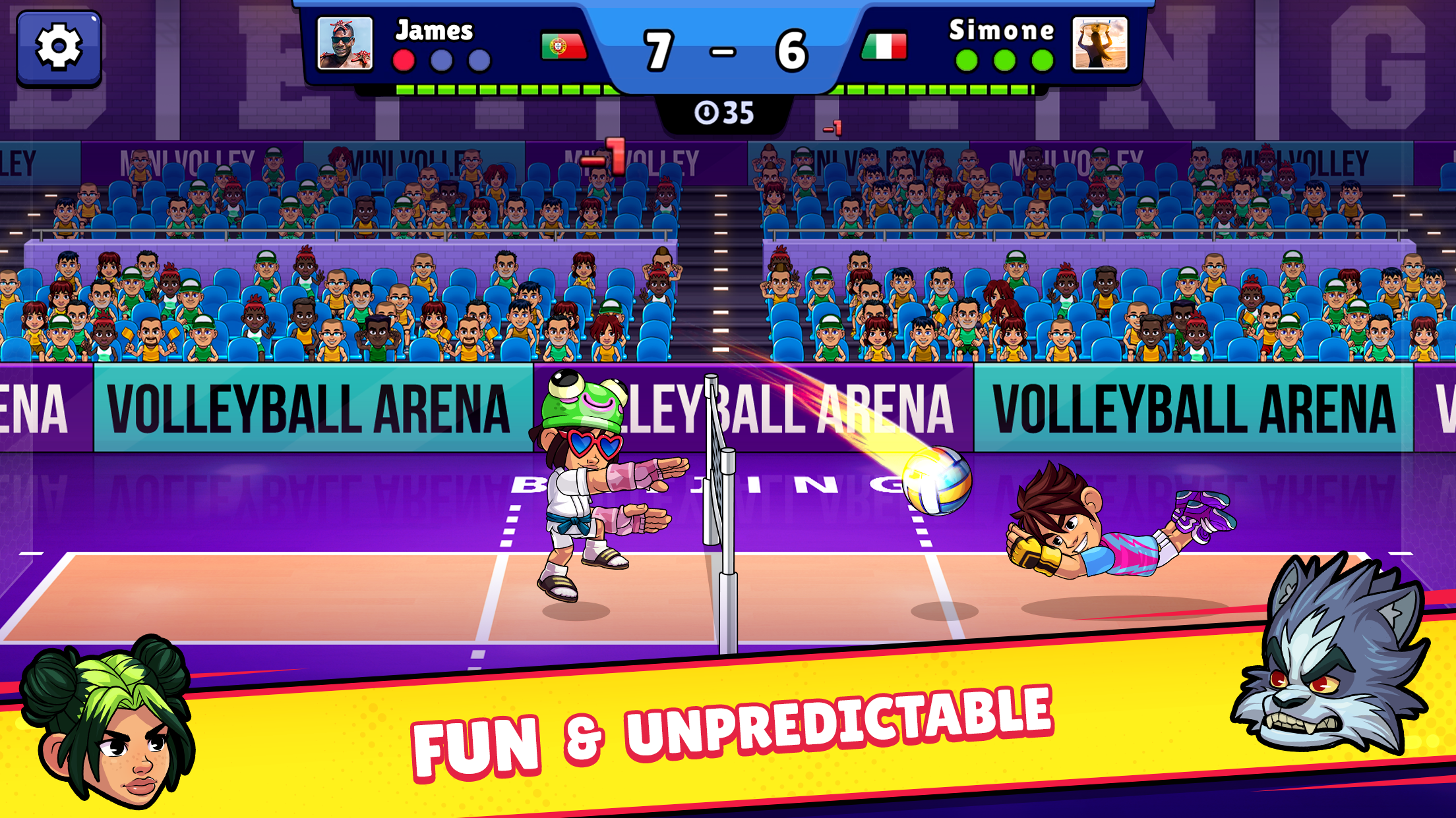 اسکرین شات 2 بازی Volleyball Arena: Spike Hard