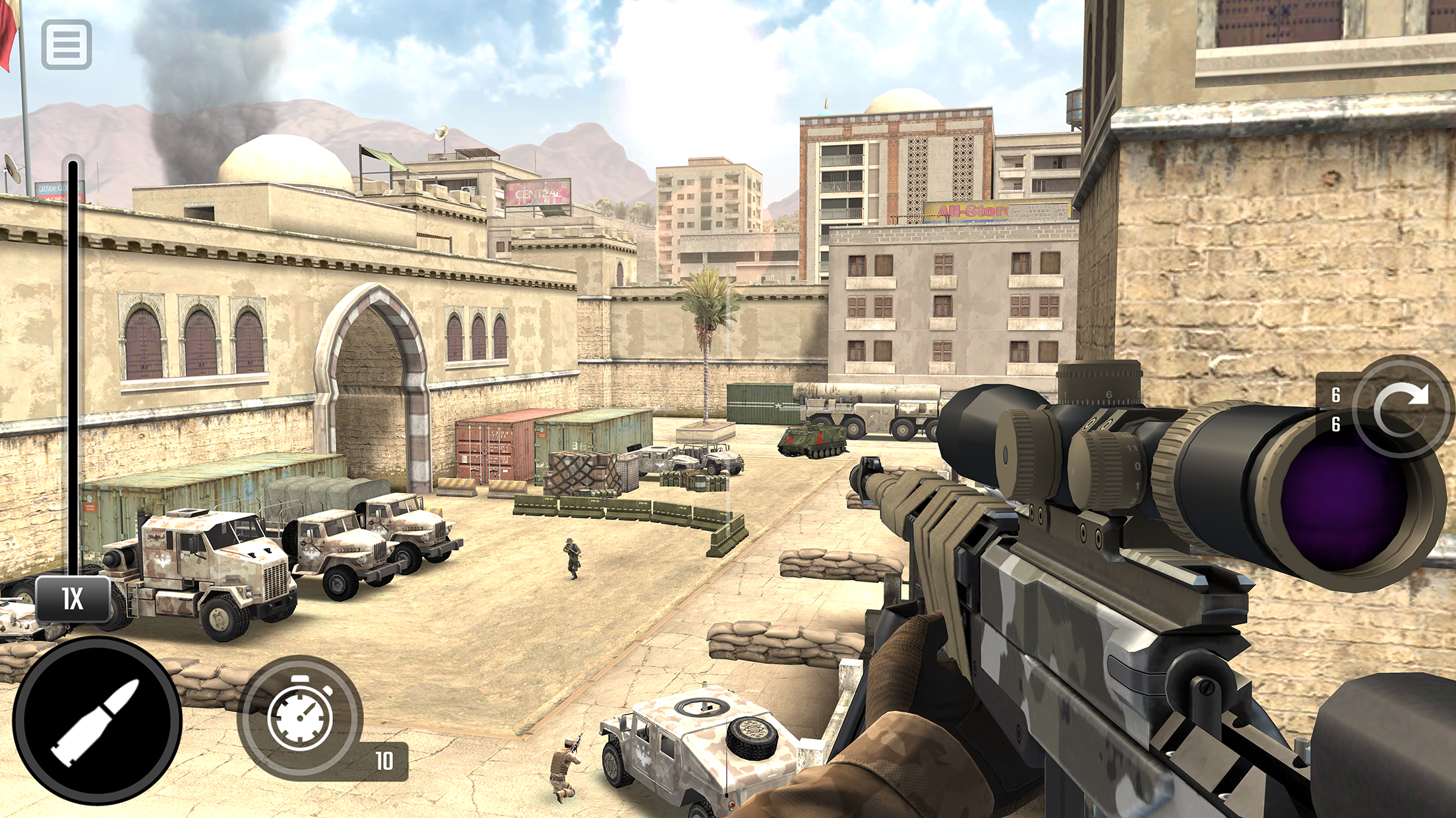 اسکرین شات 1 بازی War Sniper: FPS Shooting Game