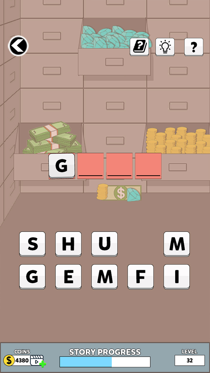 اسکرین شات 3 بازی Bank Robbery Word Mystery Game