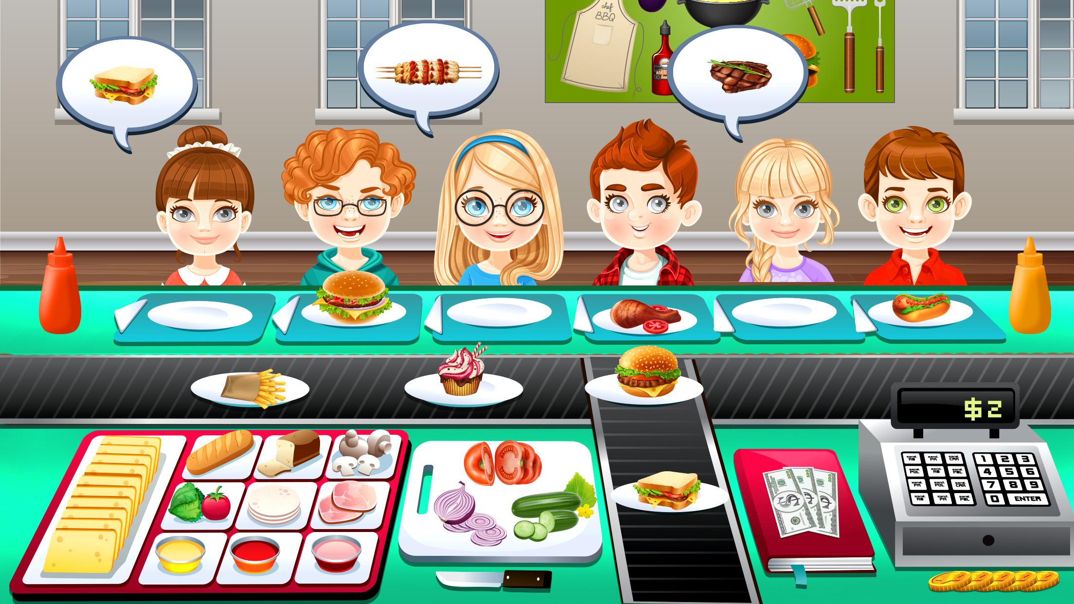اسکرین شات 4 بازی BBQ Restaurant Rush Cooking