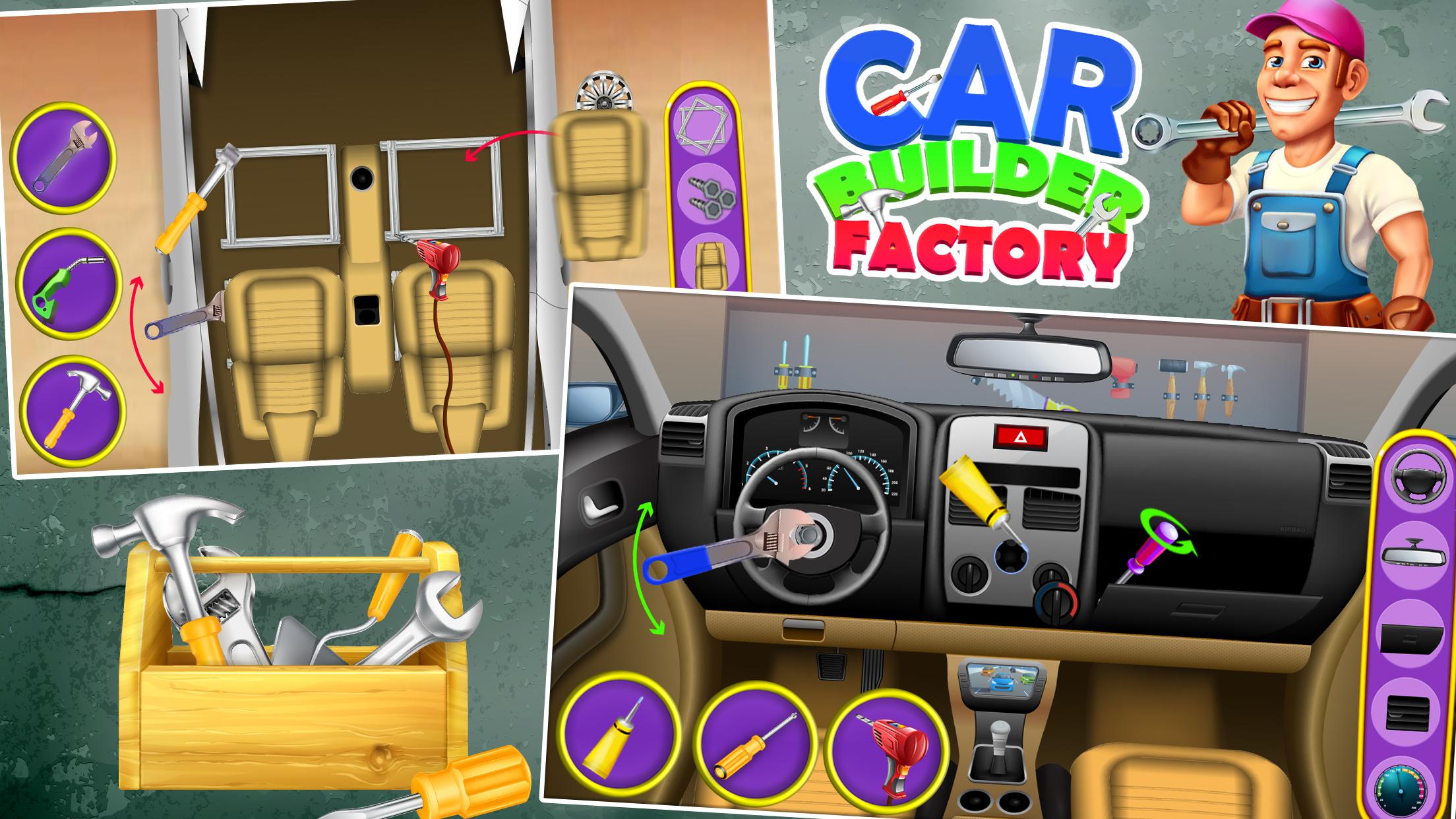اسکرین شات 3 بازی Sports Car Builder Factory