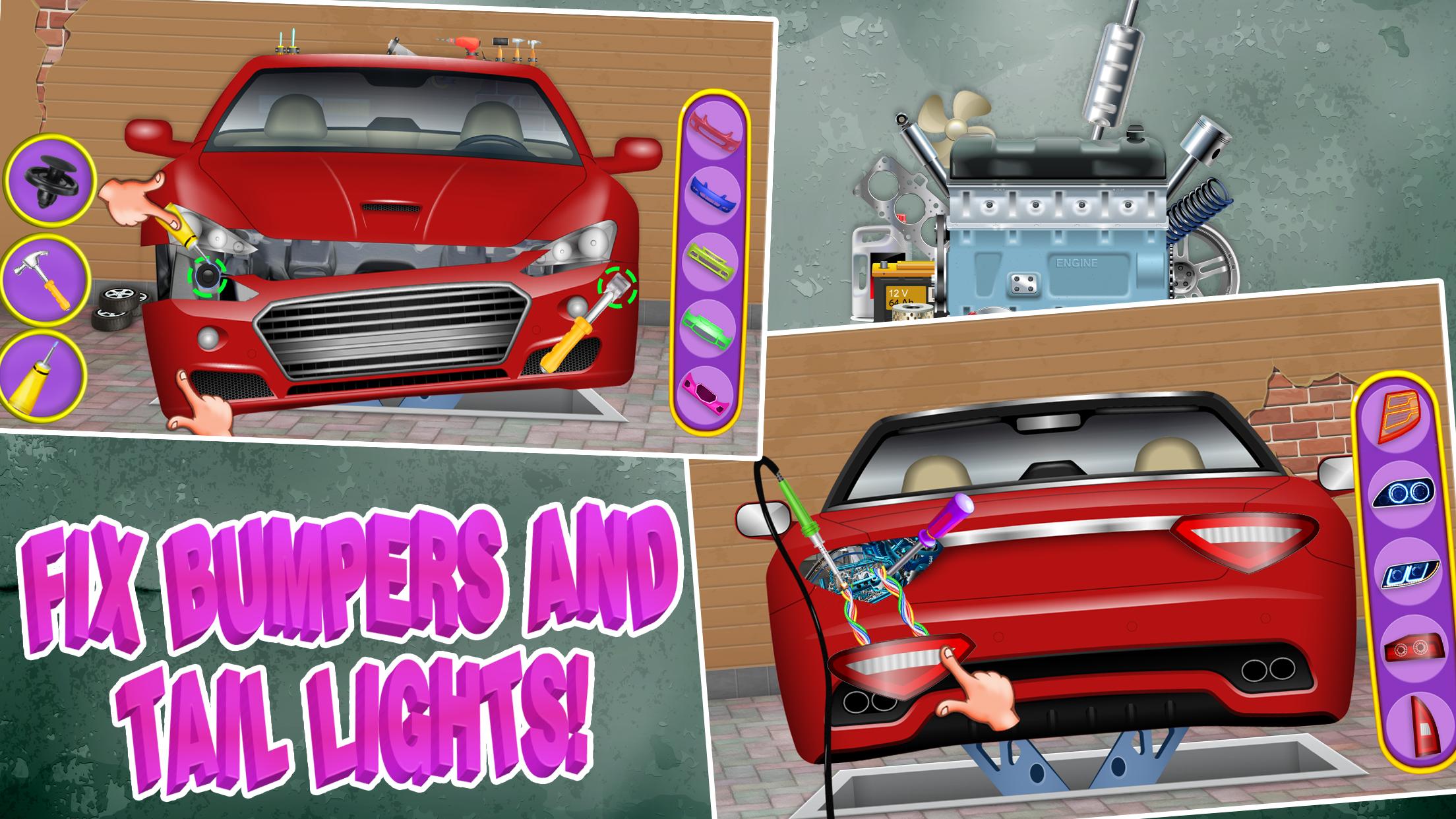 اسکرین شات 2 بازی Sports Car Builder Factory