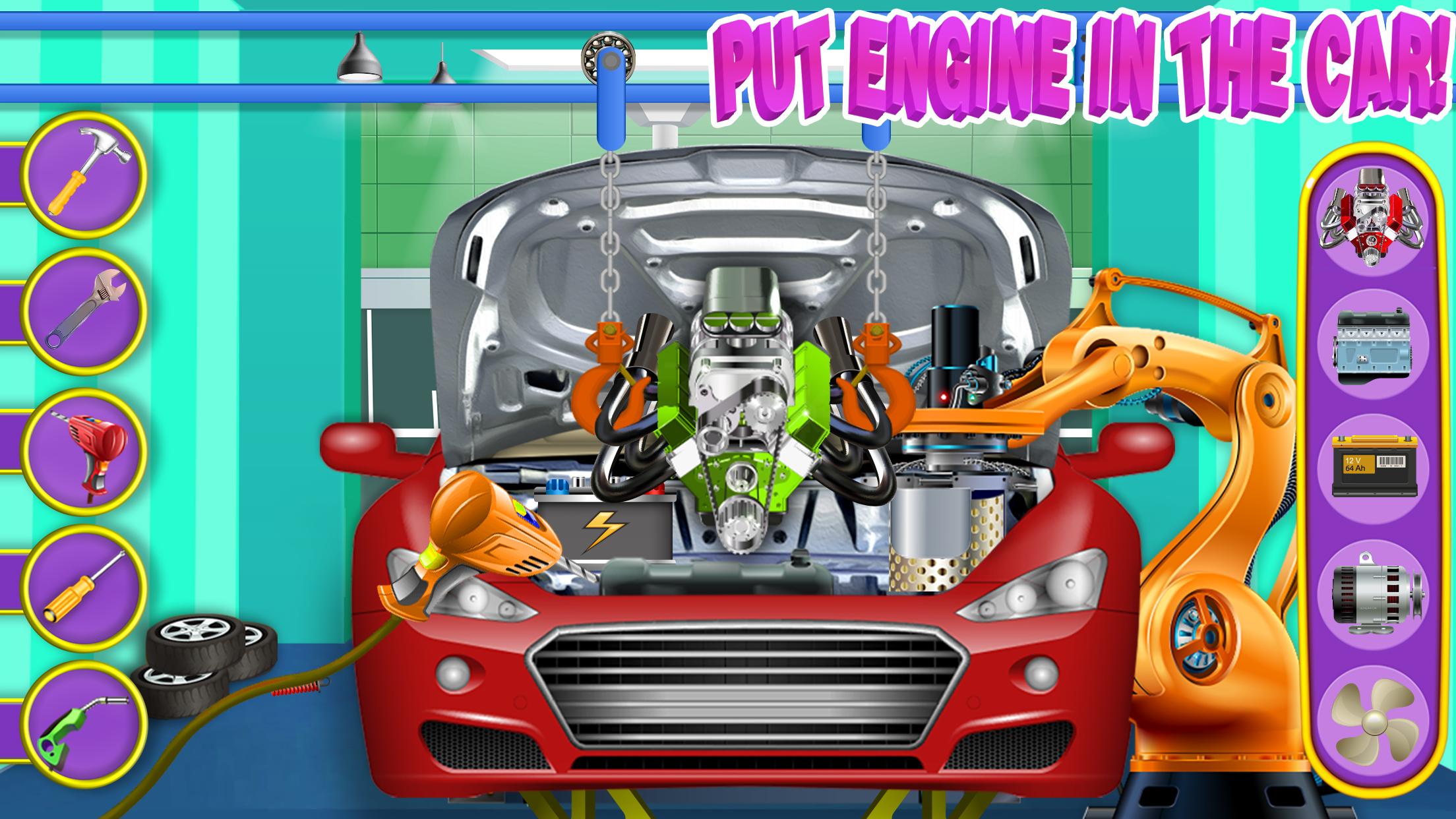 اسکرین شات 1 بازی Sports Car Builder Factory