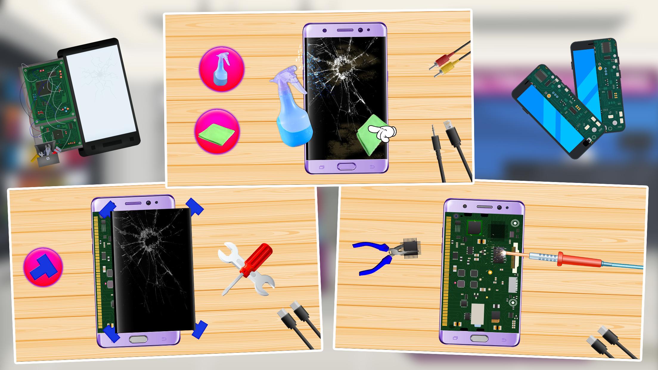 اسکرین شات 2 بازی Mobile Phone Repair Shop Game