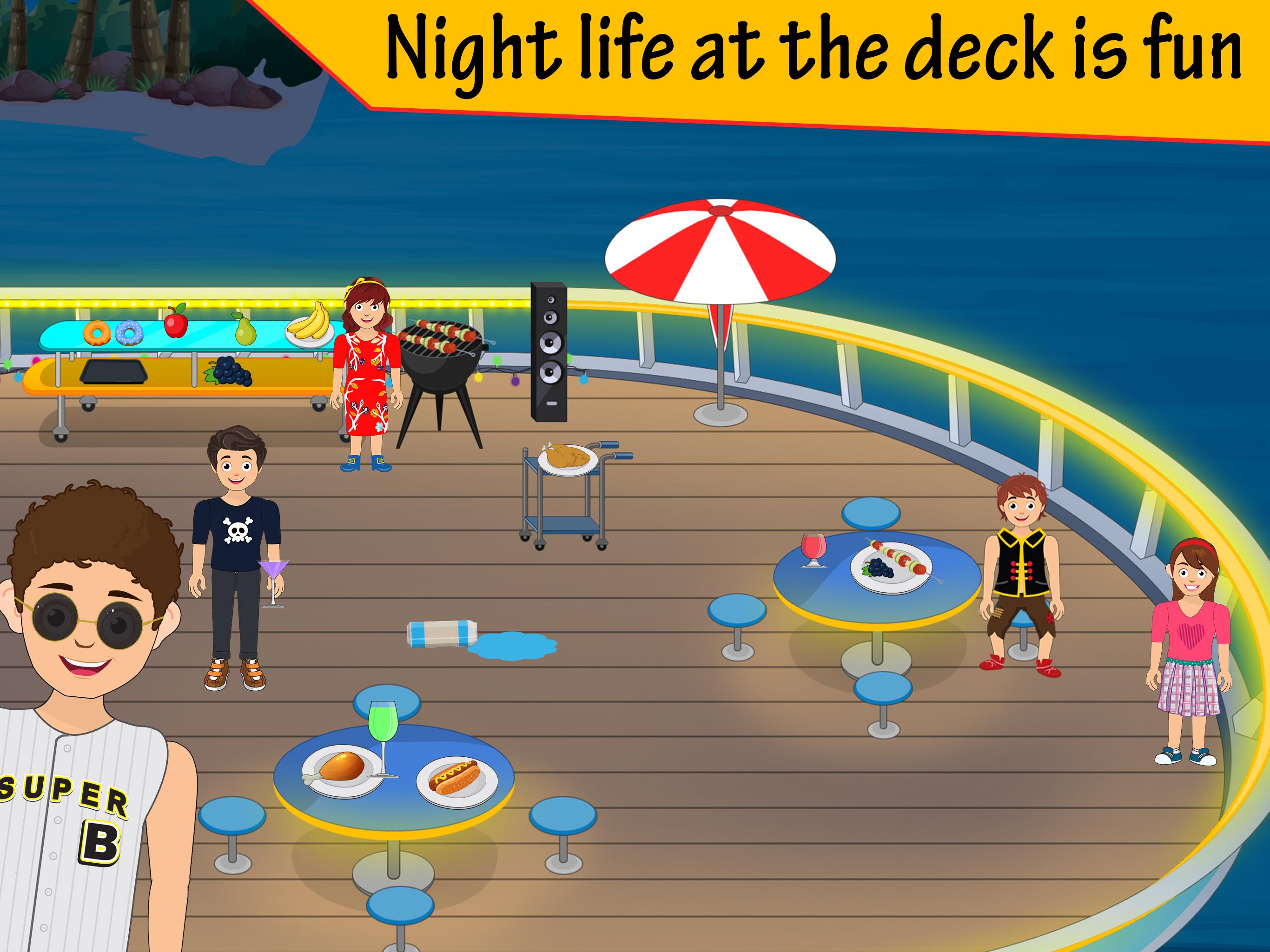 اسکرین شات 5 بازی Pretend Play Cruise Trip: Town