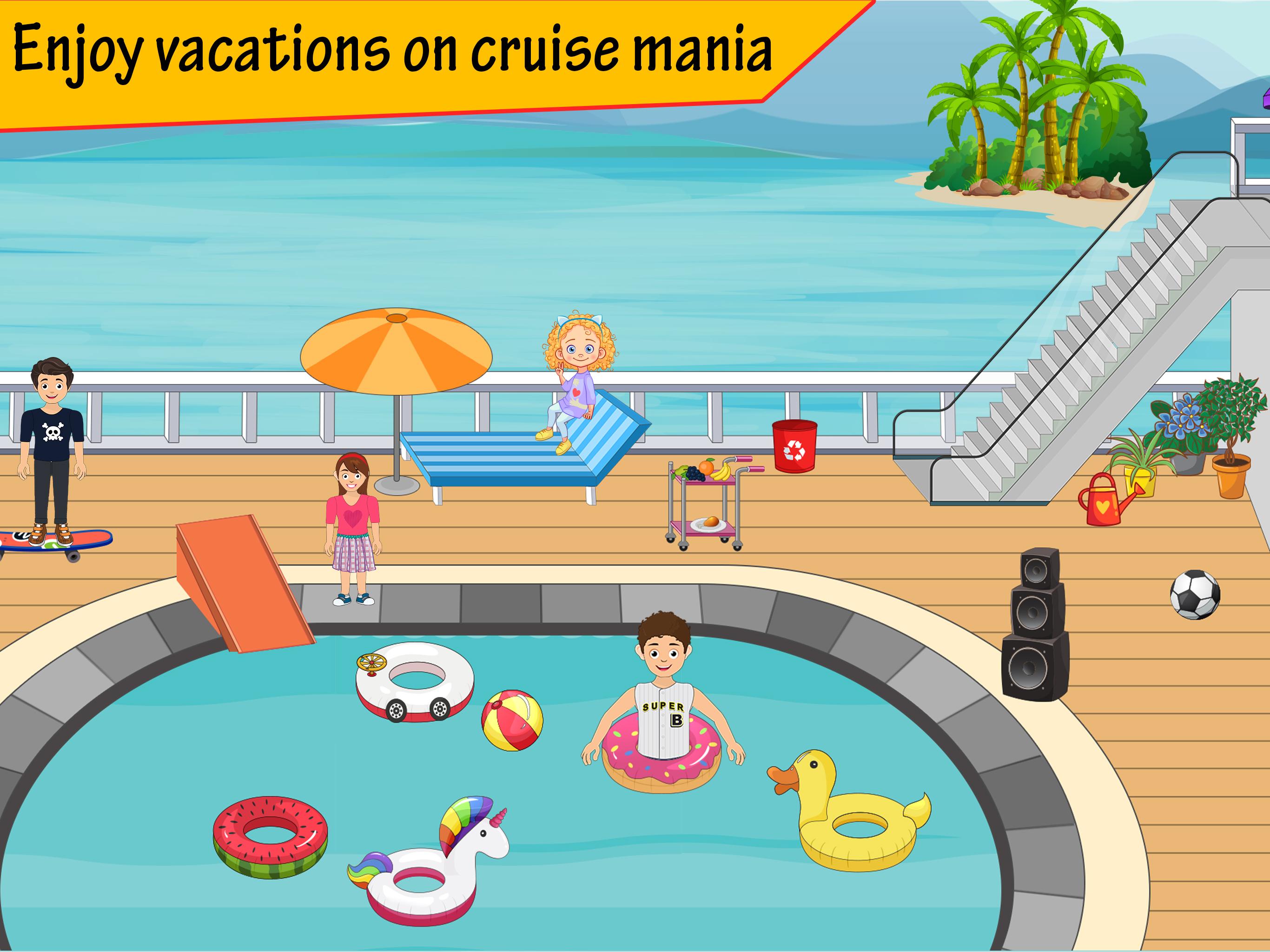 اسکرین شات 1 بازی Pretend Play Cruise Trip: Town
