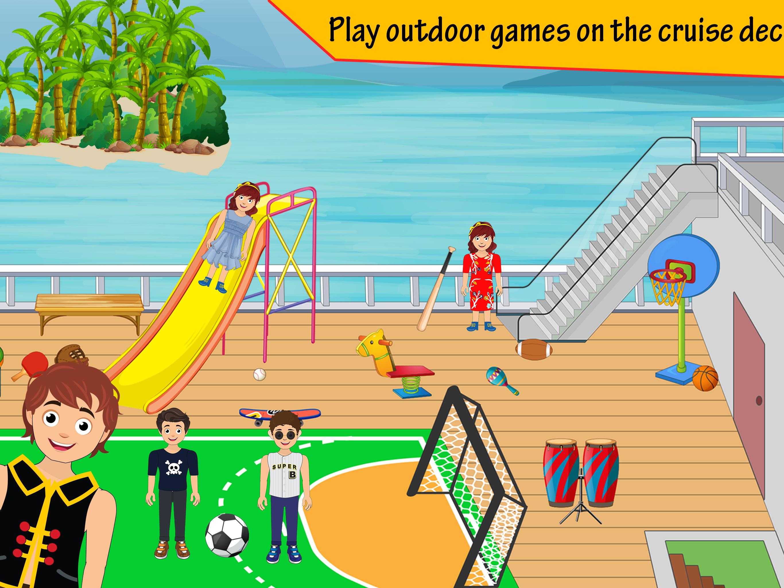 اسکرین شات 3 بازی Pretend Play Cruise Trip: Town