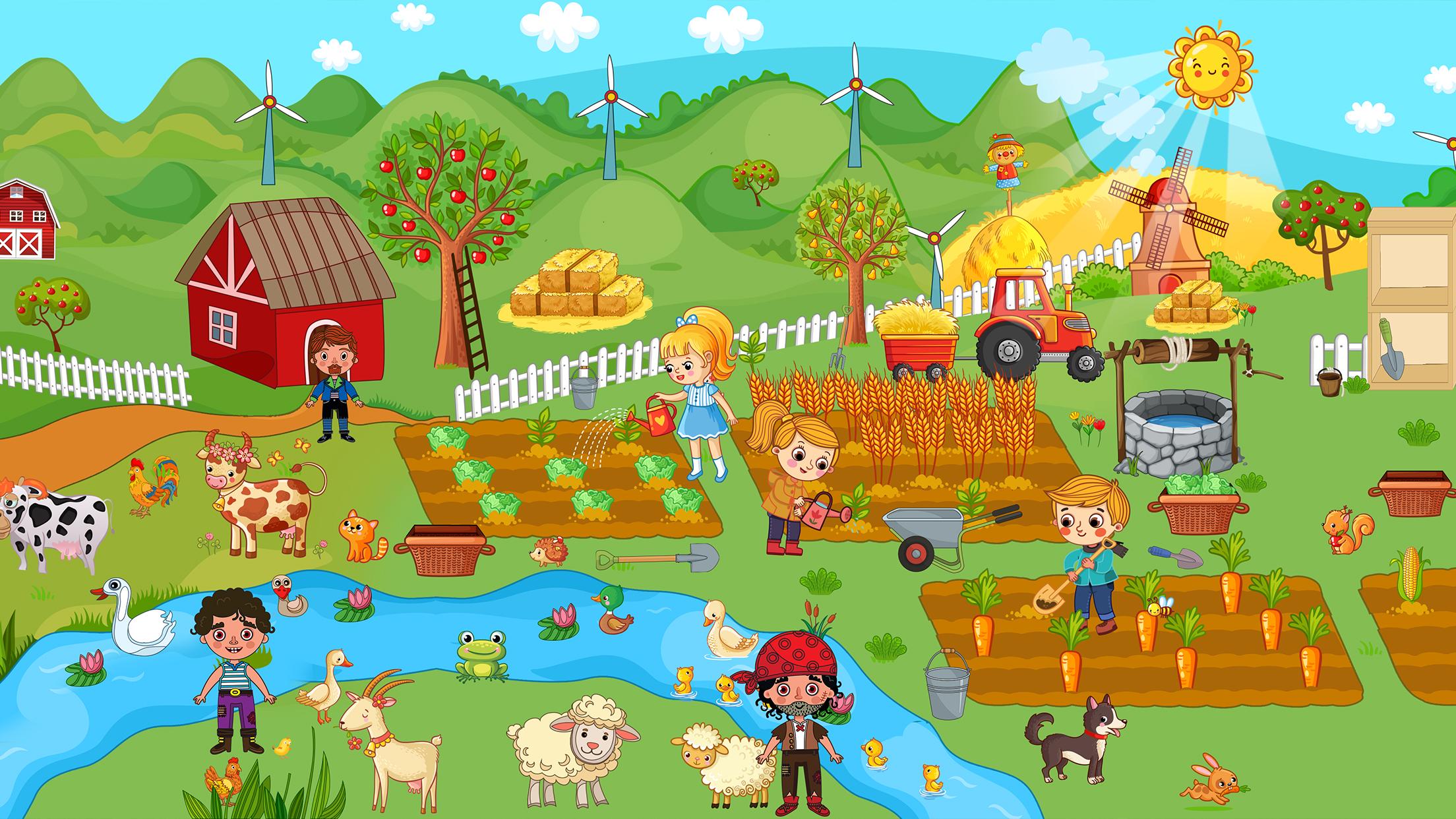 اسکرین شات 1 بازی Pretend Play Farm Village Life