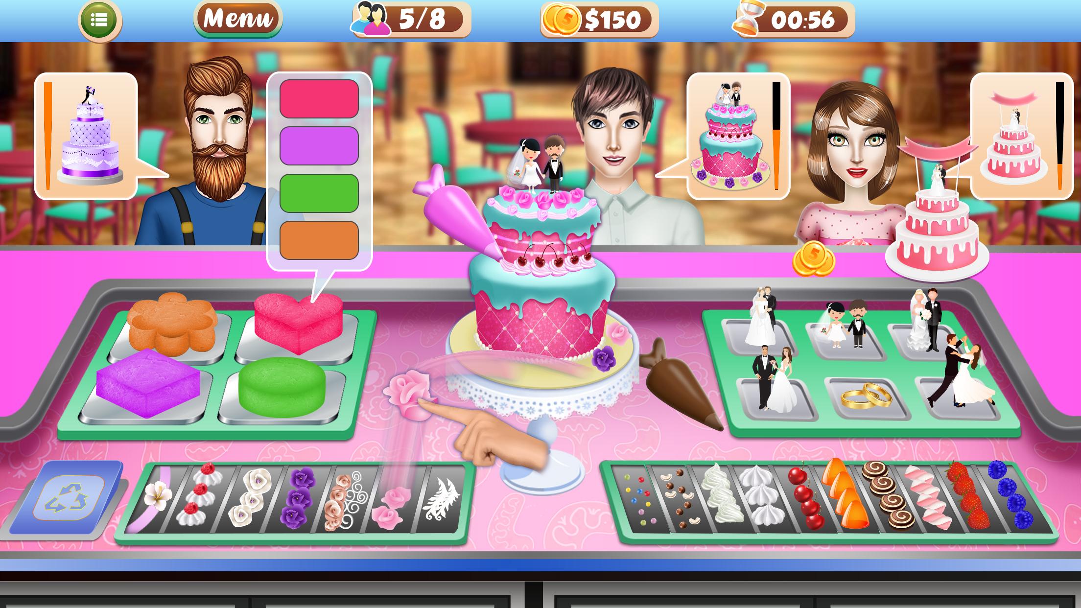 اسکرین شات 2 بازی Wed Party Cake Factory Game