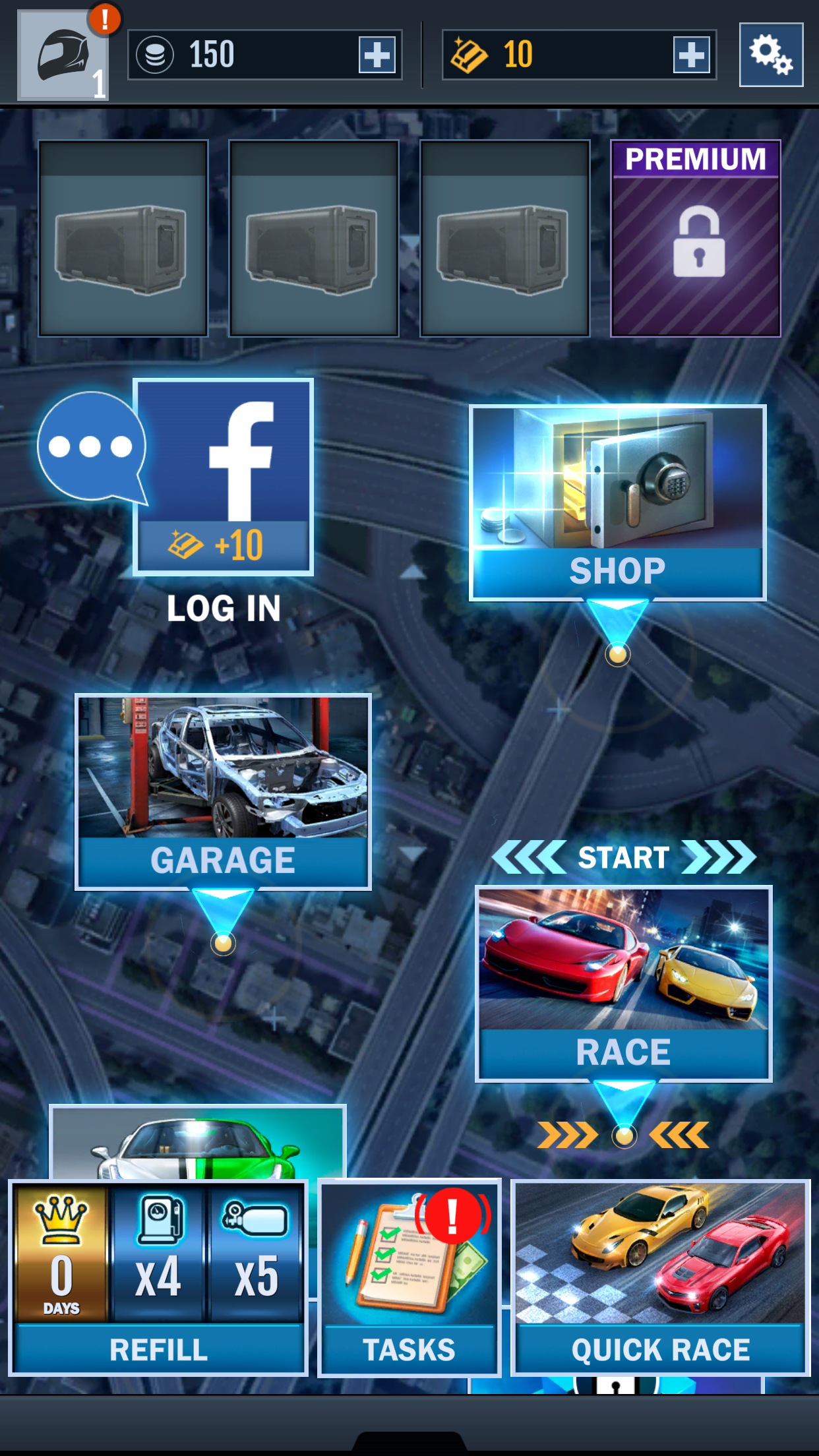 اسکرین شات 3 بازی Instant Drag Racing: Car Games