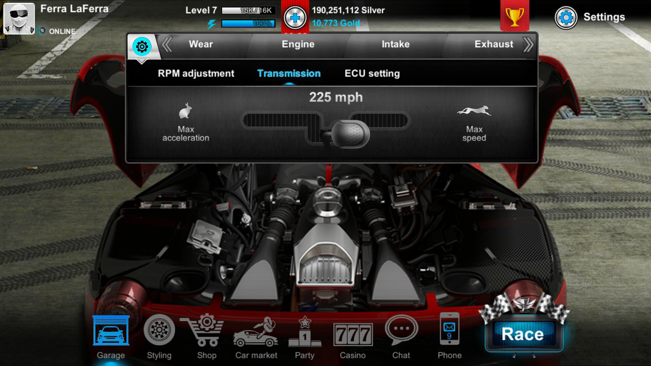 اسکرین شات 4 بازی Tuner Life Online Drag Racing