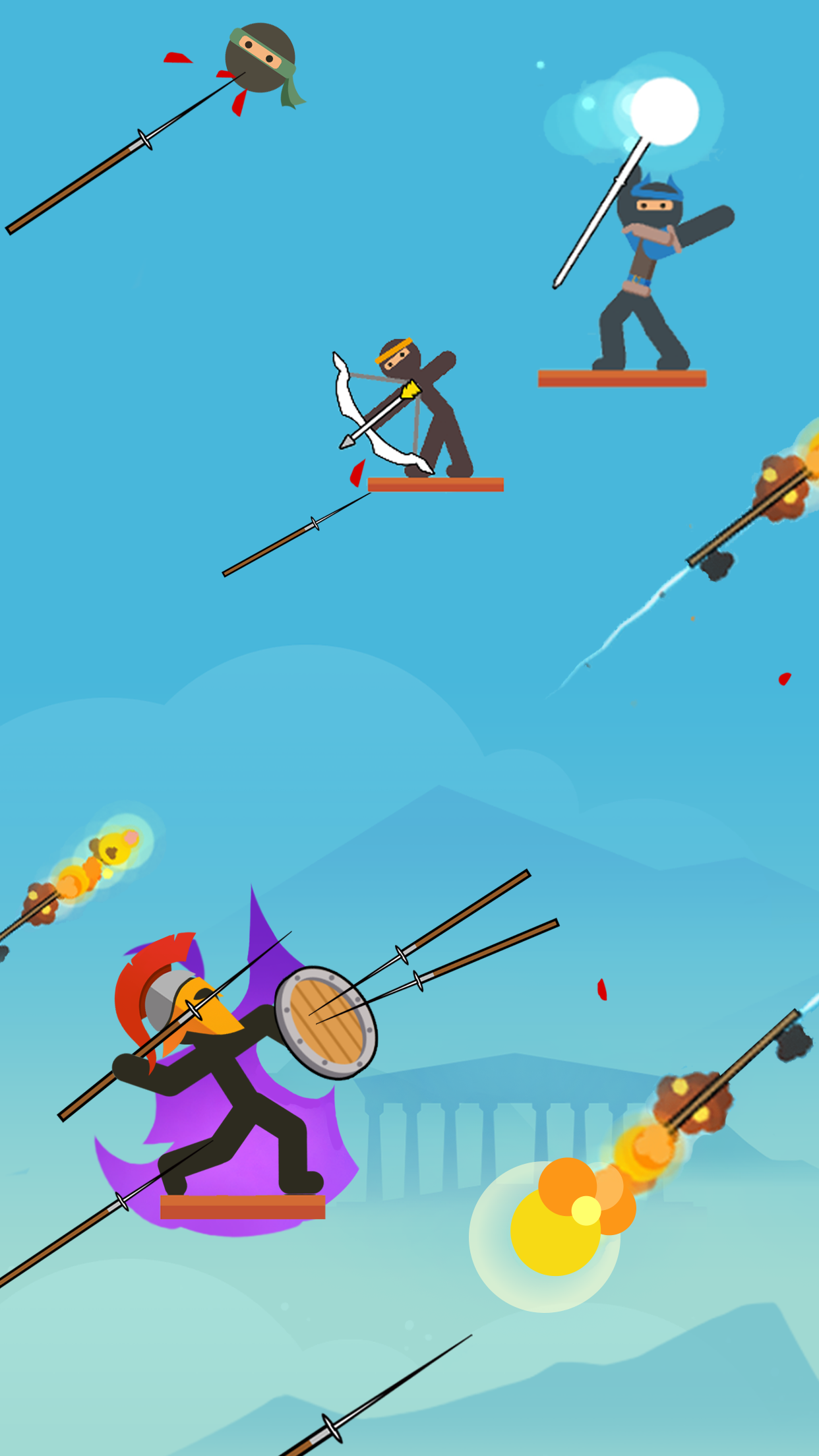 اسکرین شات 4 بازی The Warrior - Top Stickman