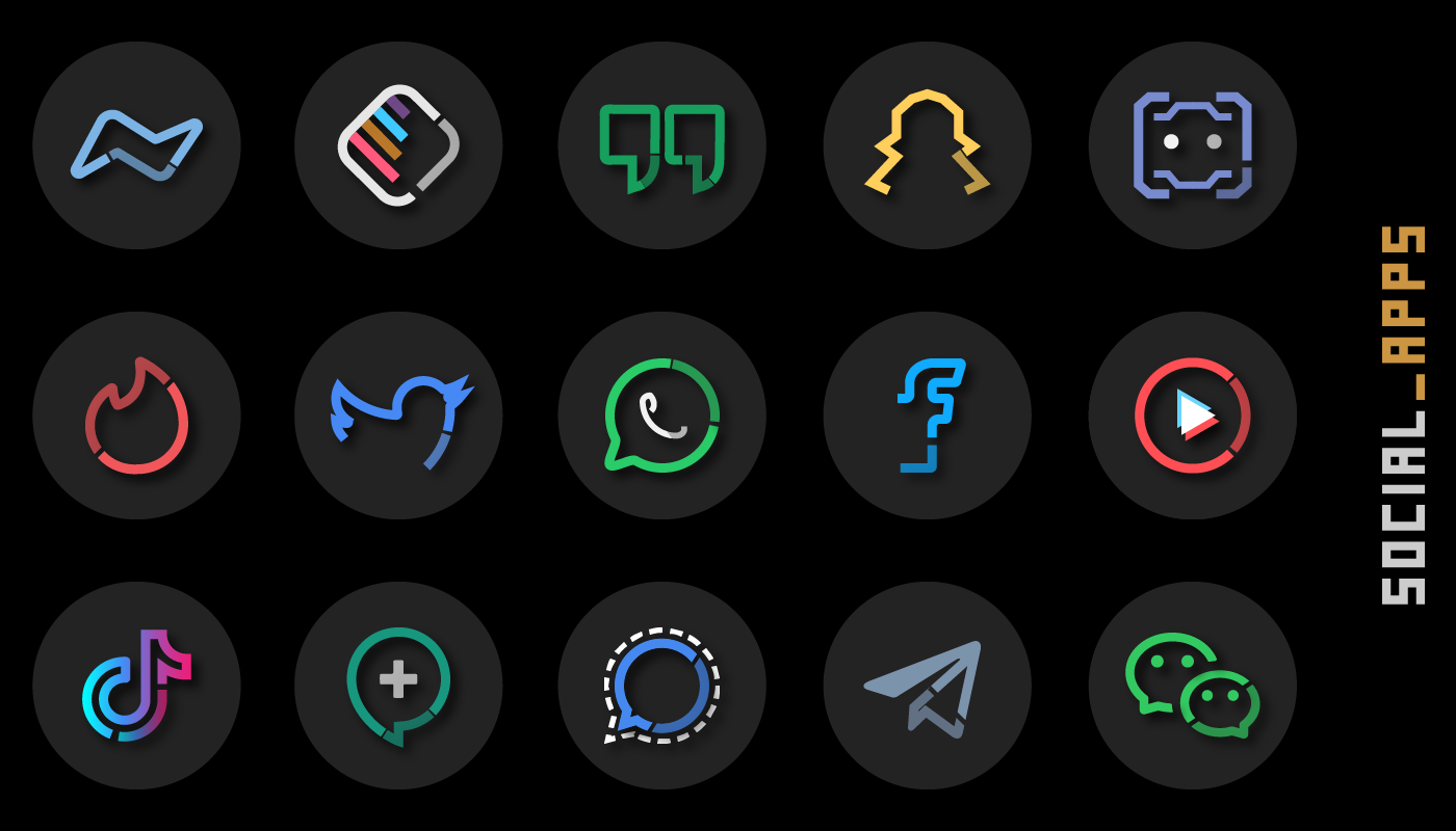 اسکرین شات 4 برنامه Minma Icon Pack