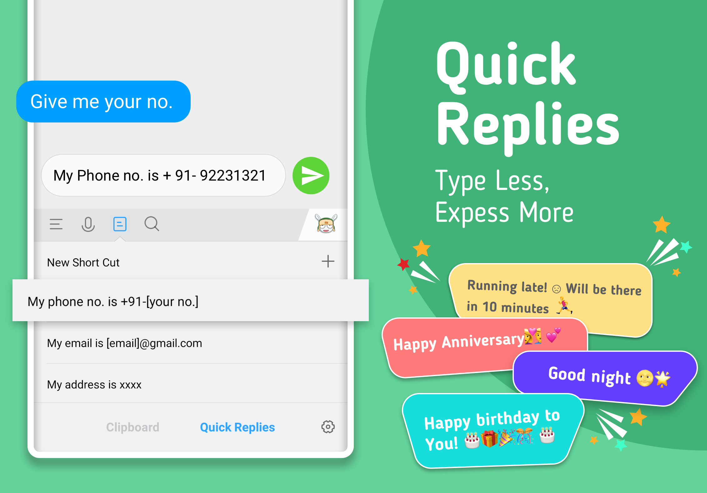 اسکرین شات 8 برنامه Mint Keyboard - Stickers, Font