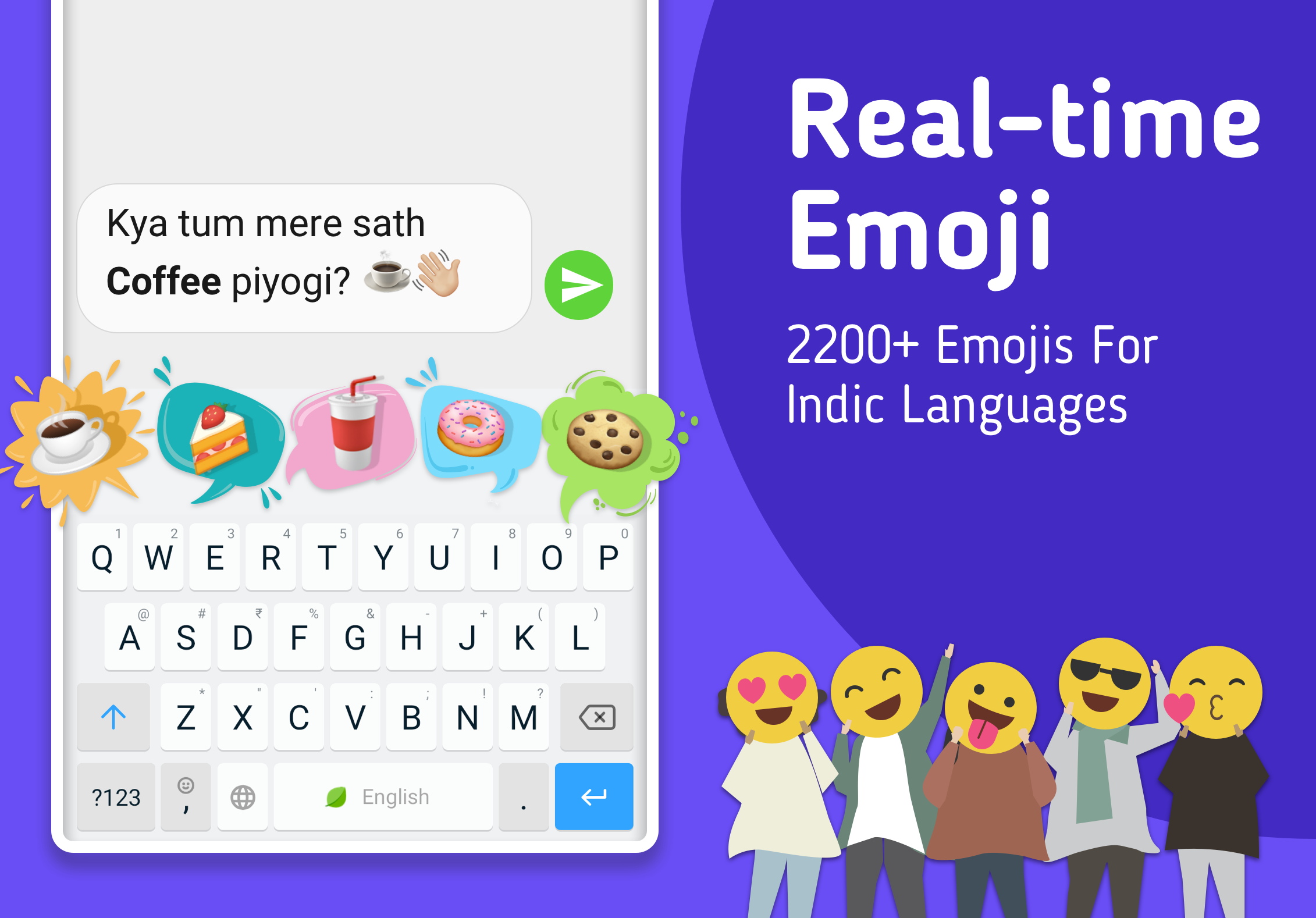 اسکرین شات 4 برنامه Mint Keyboard - Stickers, Font