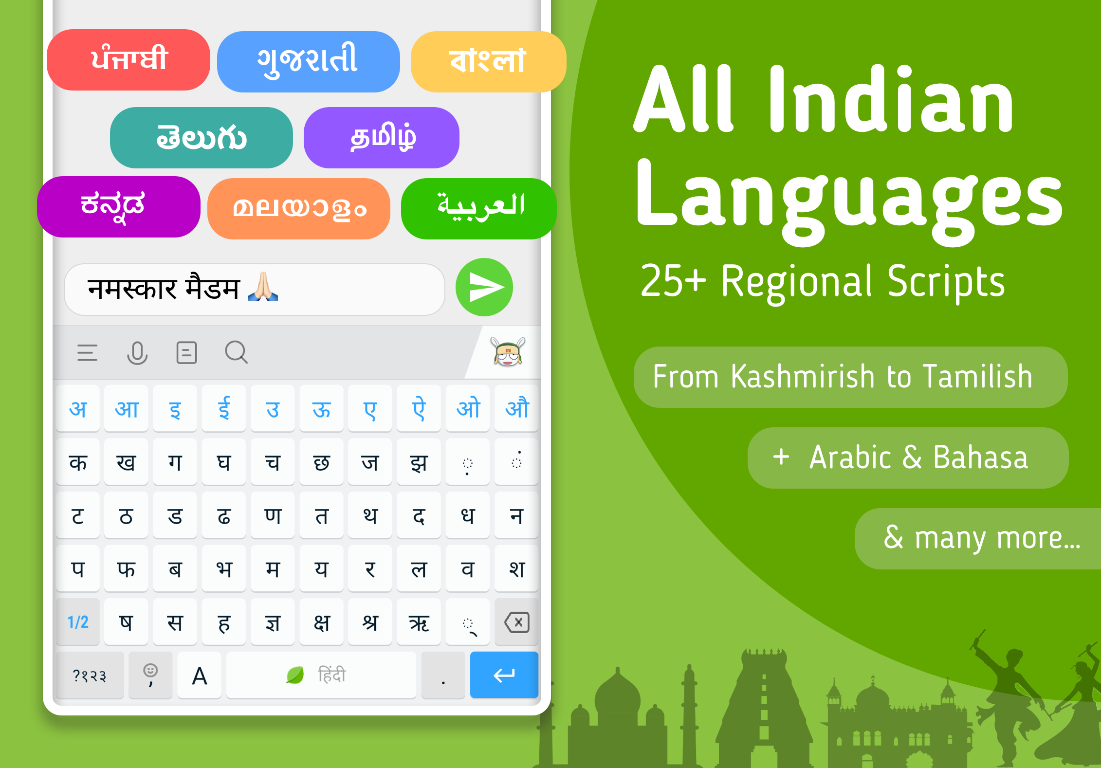 اسکرین شات 3 برنامه Mint Keyboard - Stickers, Font