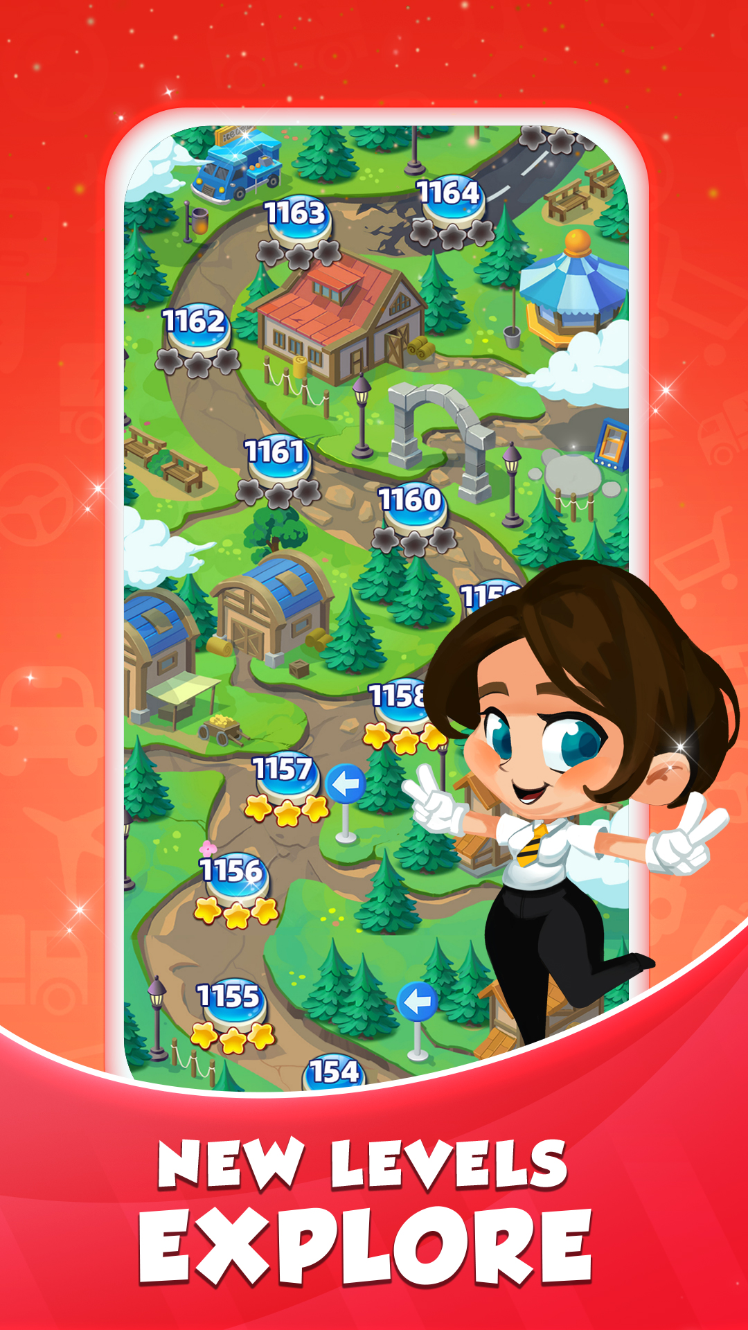 اسکرین شات 4 بازی Car Puzzle - Match 3 Jam Game