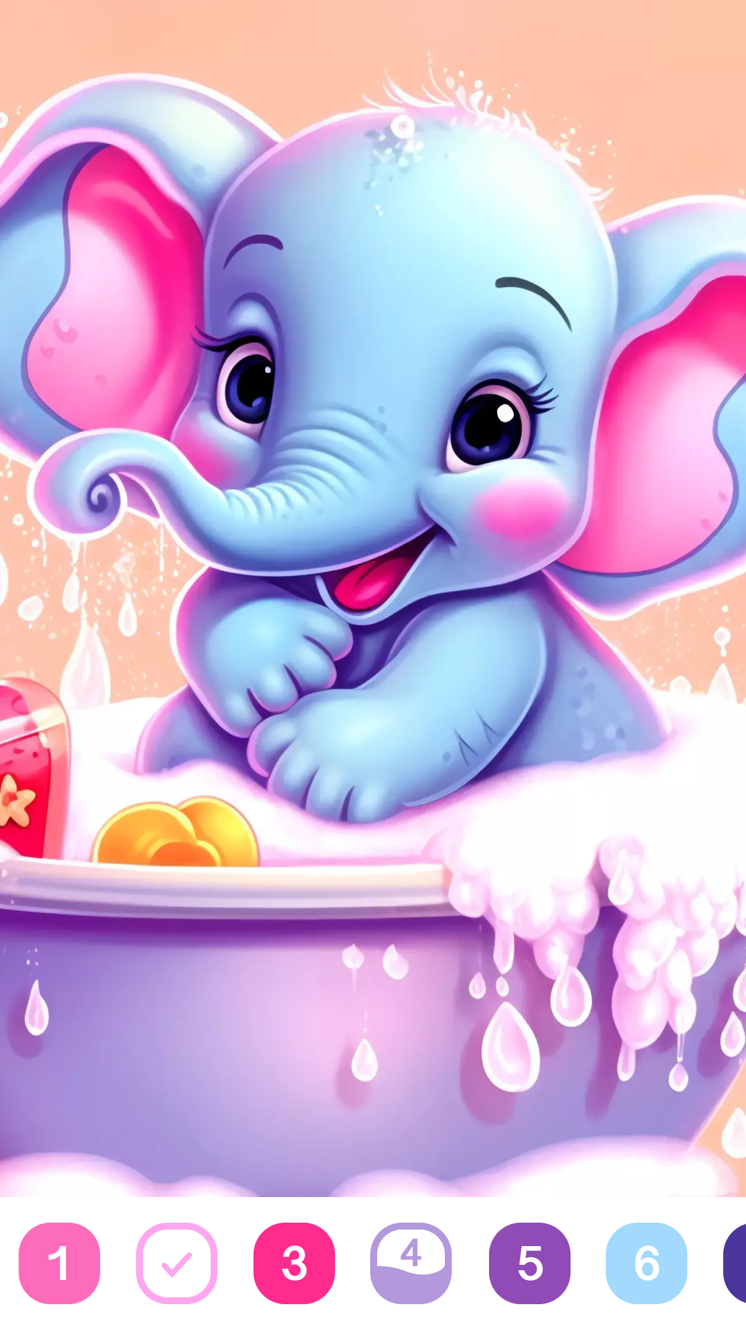 اسکرین شات 1 بازی Cute Color - Color by Number