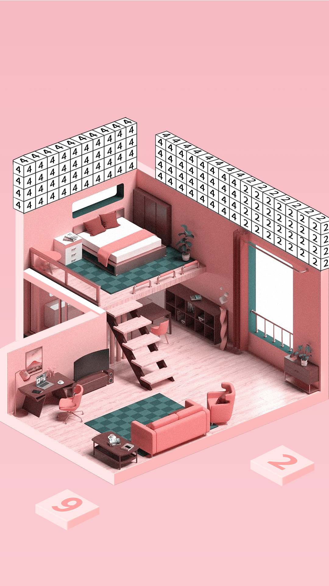 اسکرین شات 4 بازی Color World 3D：Paint By Number