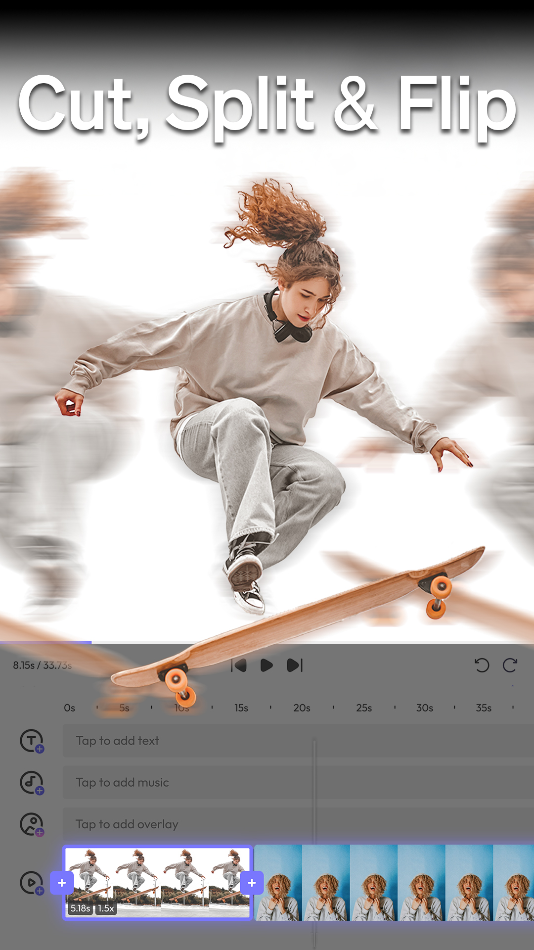 اسکرین شات 6 برنامه Mirae: Video Editor & Maker