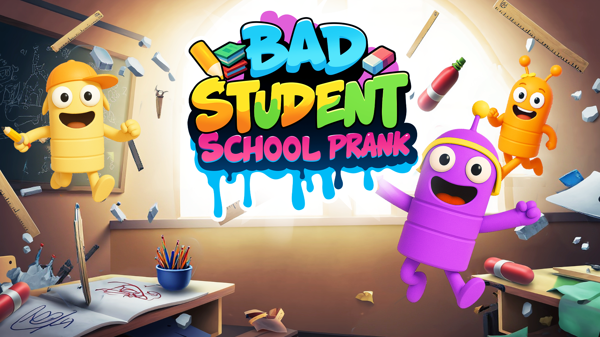 اسکرین شات 1 بازی Bad Student: School Prank