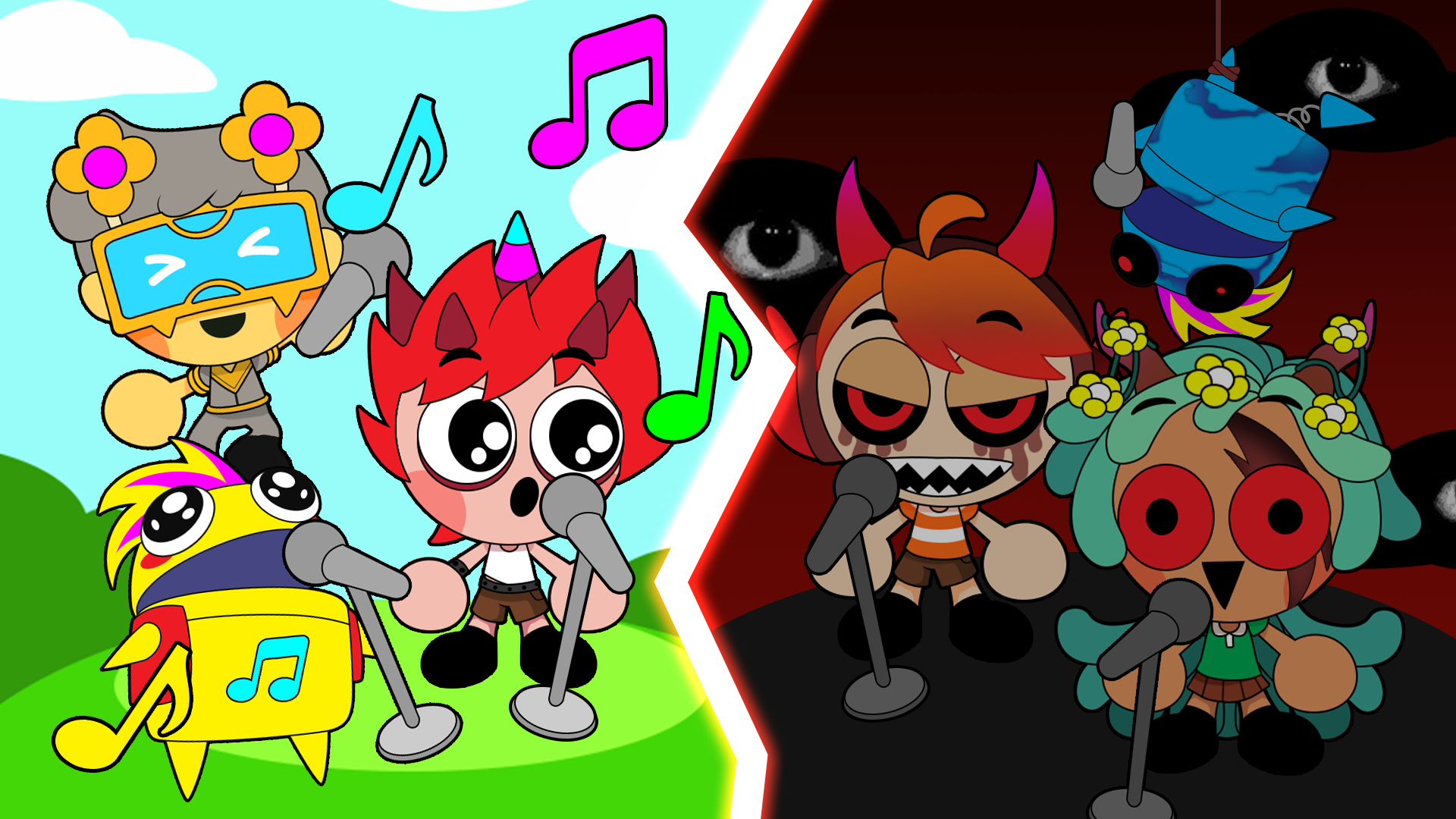 اسکرین شات 1 بازی Left or Right: Monster Beats