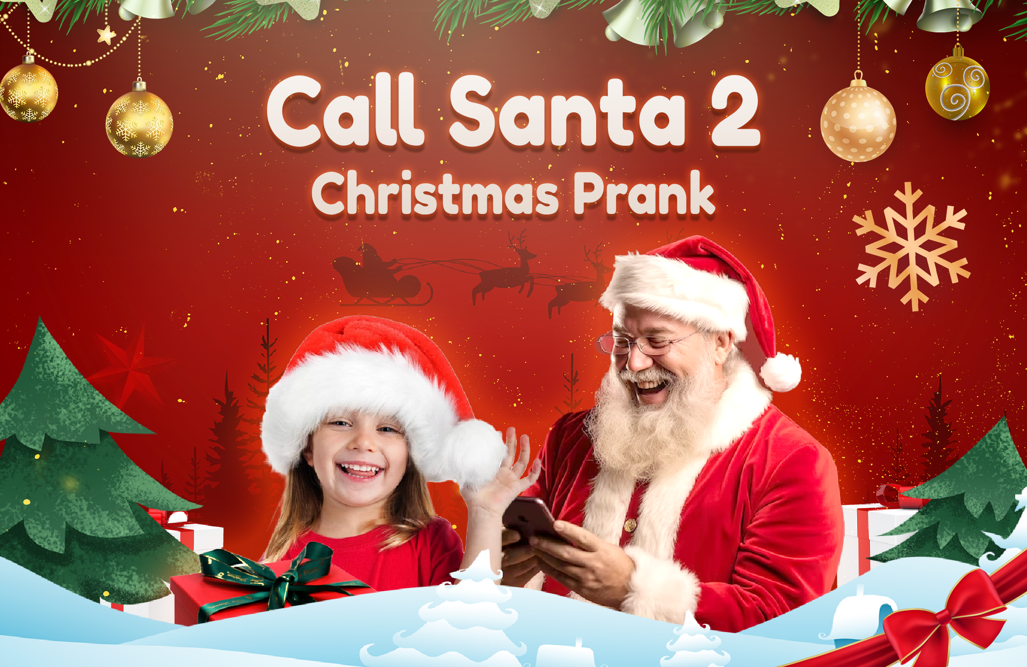 اسکرین شات 1 بازی Call Santa 2: Fake Video Prank