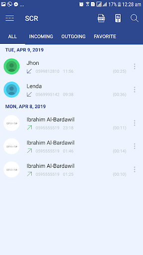 اسکرین شات 1 برنامه Smart Call Recorder - SCR (Pro) 📞