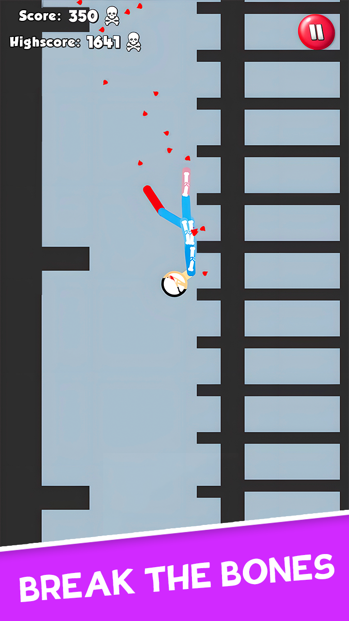 اسکرین شات 1 بازی Stickman Broken Bones io