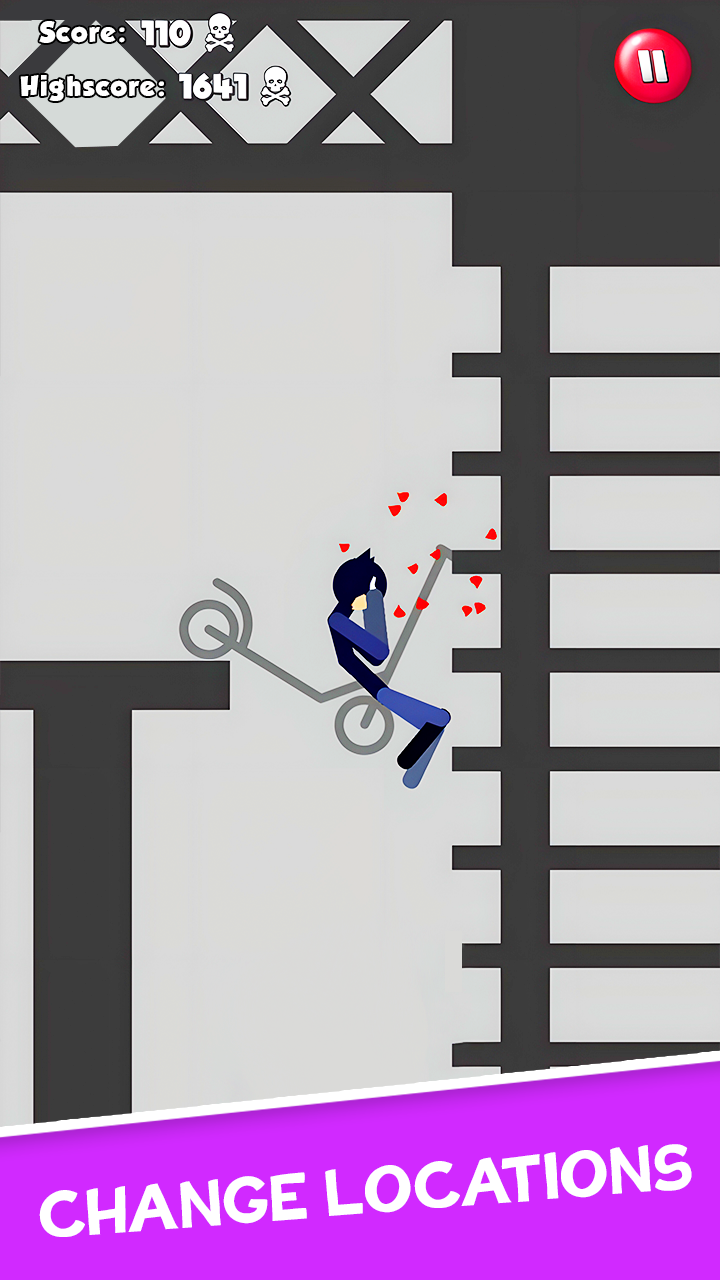 اسکرین شات 4 بازی Stickman Broken Bones io