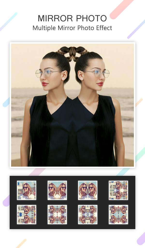 اسکرین شات 1 برنامه Mirror Photo (3D) Editor & Pic